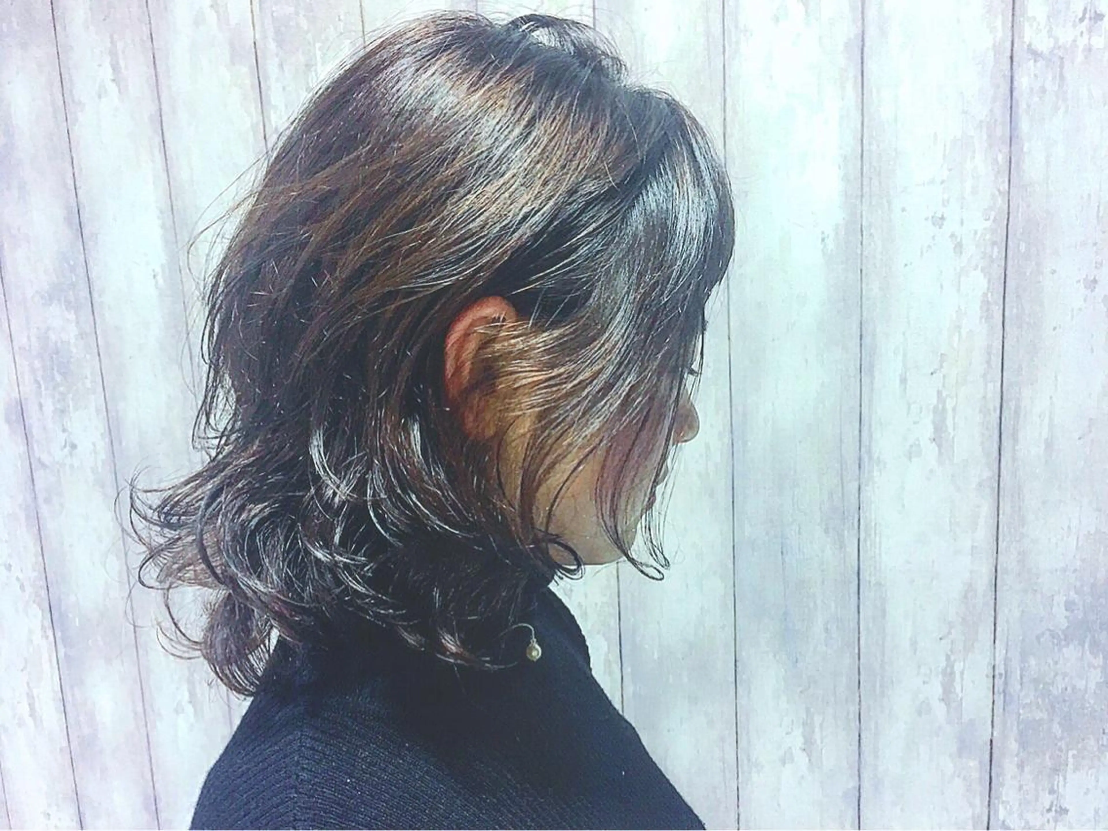 ショート ミディアム セミロング カラー パーマ イルミナカラー boutique misakiのヘアスタイル