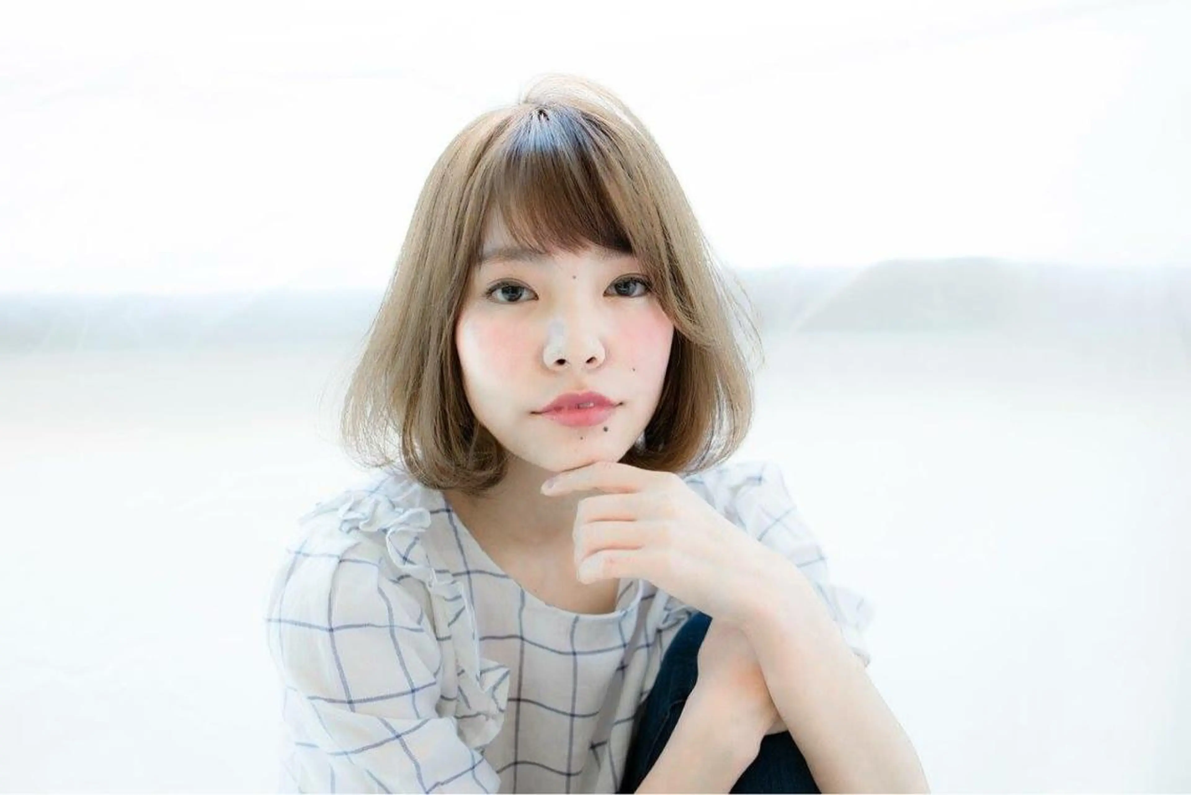 ショート ミディアム カラー 内藤 達也のヘアスタイル