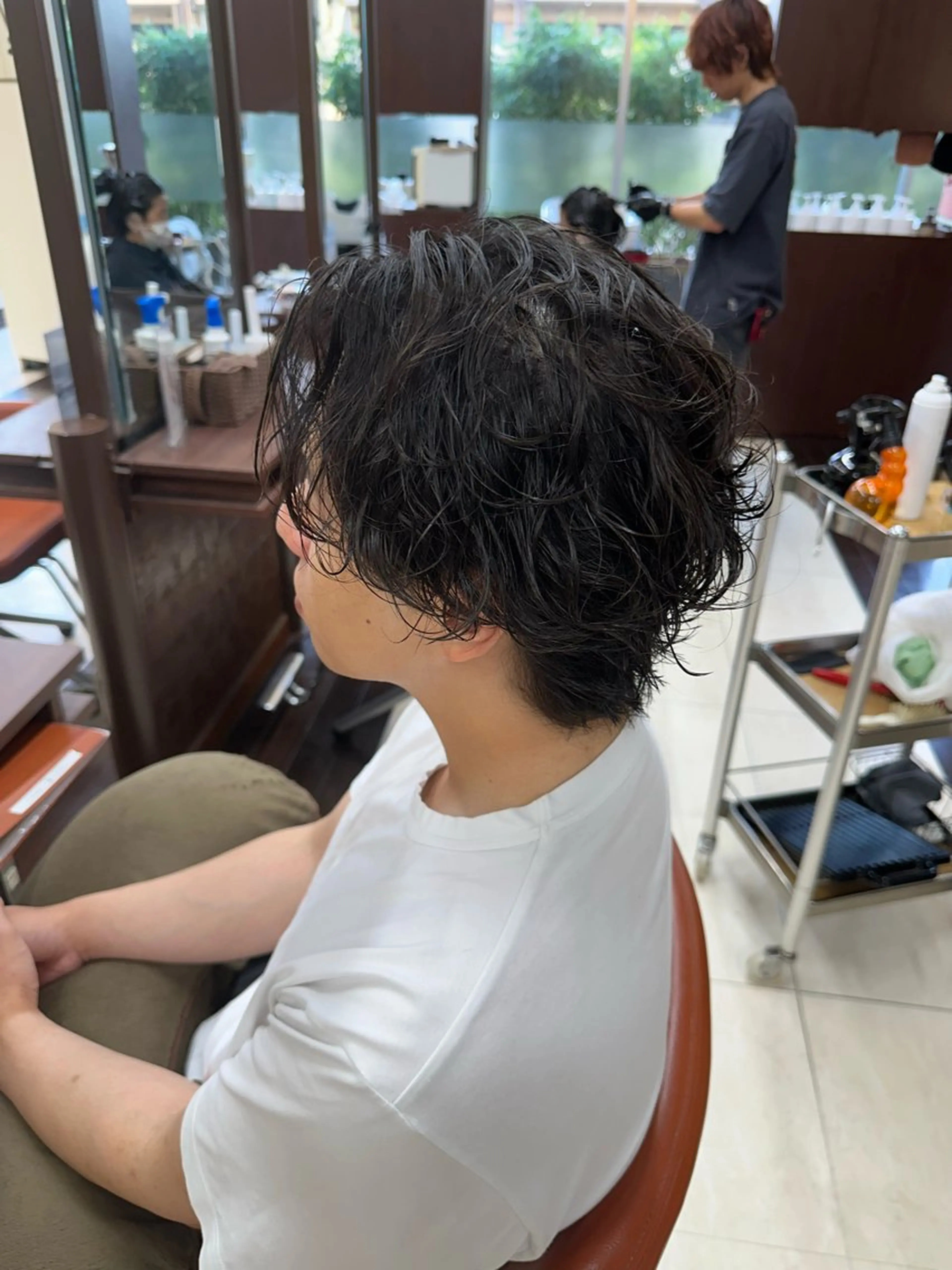 ショート カラー パーマ メンズ カット パーマ ヘアセット 毎月230人担当/ メンズヘア/清和武虎のヘアスタイル