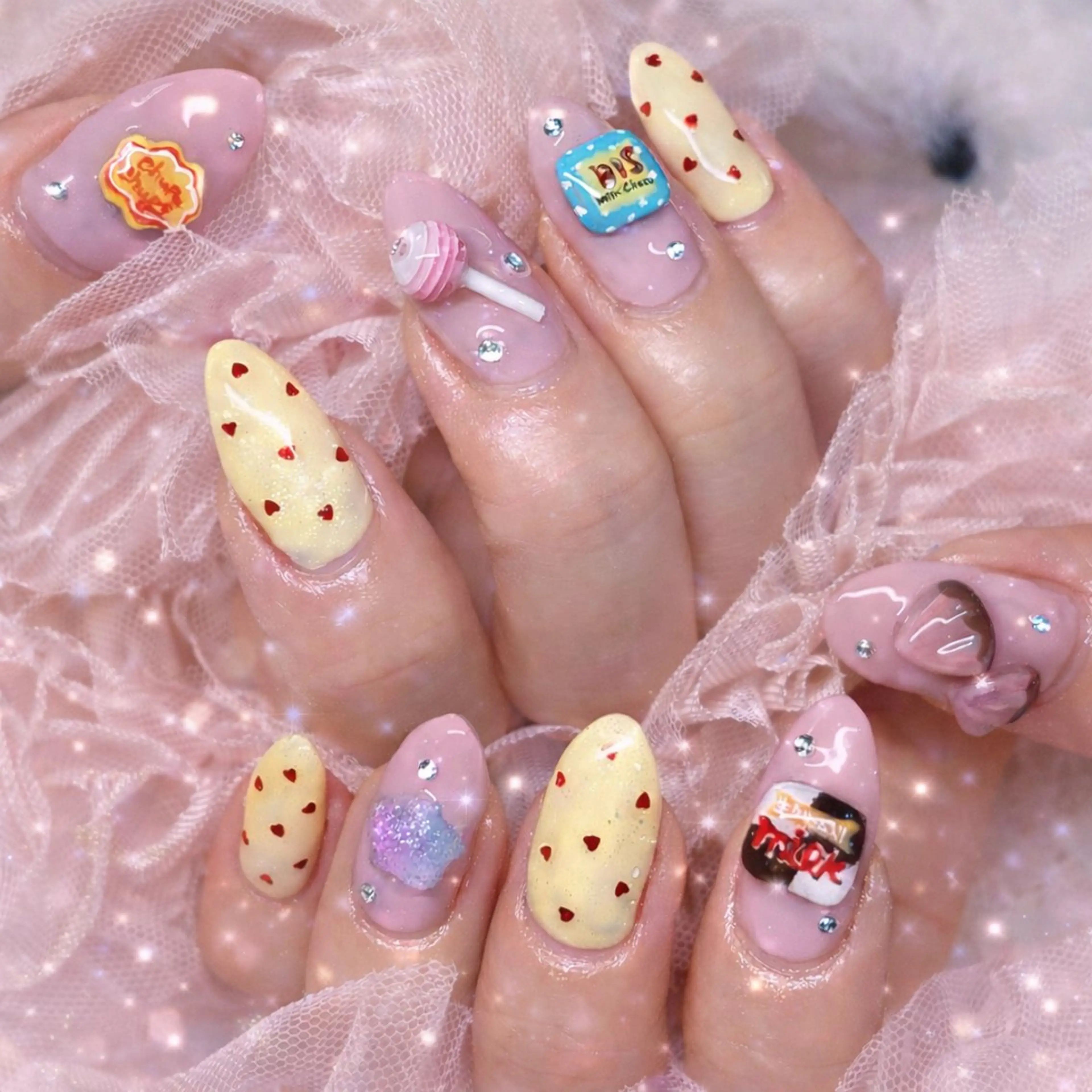 ネイル 春ネイル ワンホンネイル miminon 自宅ネイルサロンのネイルデザイン