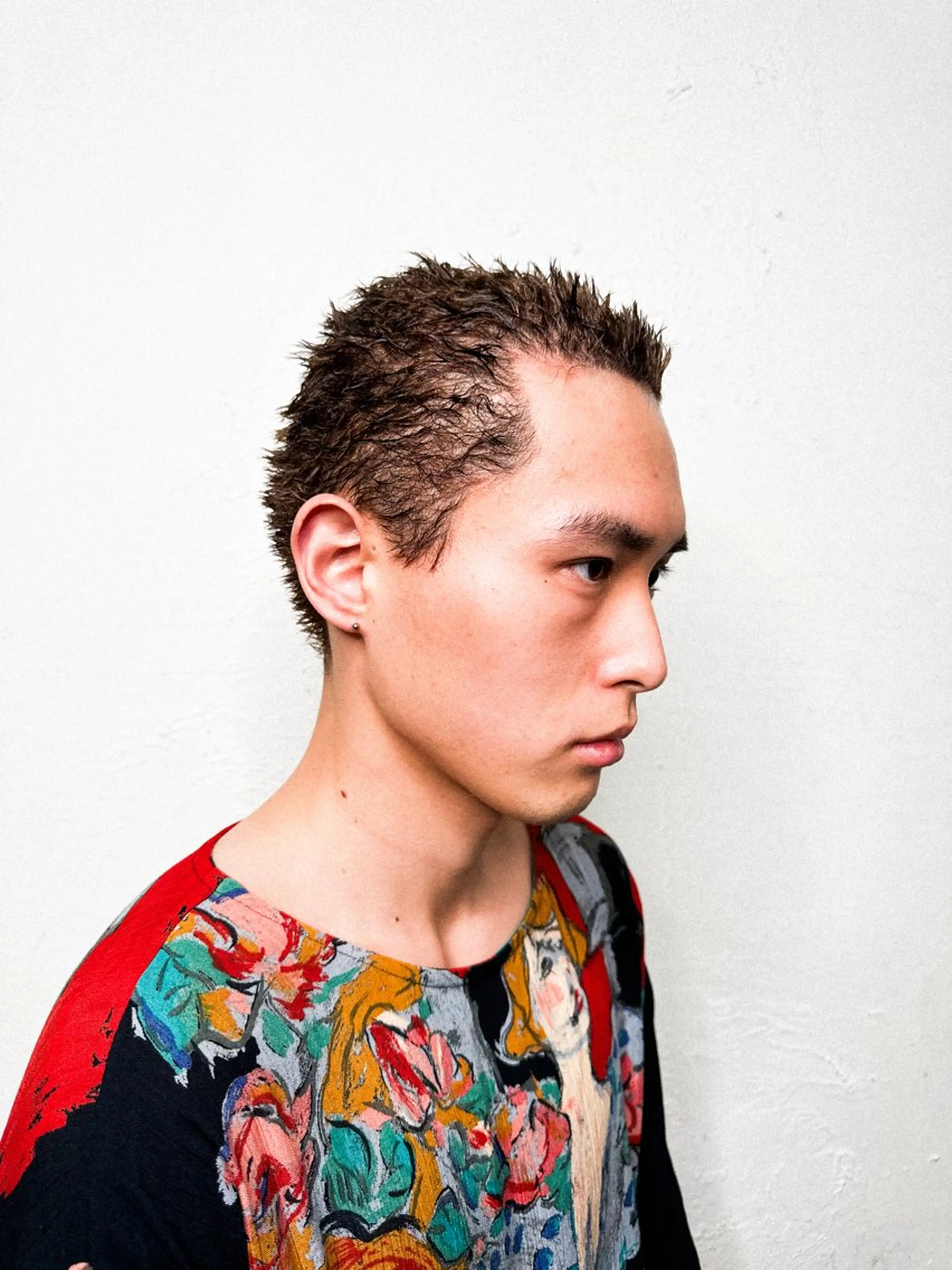 ショート カラー パーマ メンズ ダウンパーマ フェードカット メンズハイライト メンズパーマ メンズショート カット ヘアカラー パーマ 💈メンズ特化💈 TASUKUのヘアスタイル