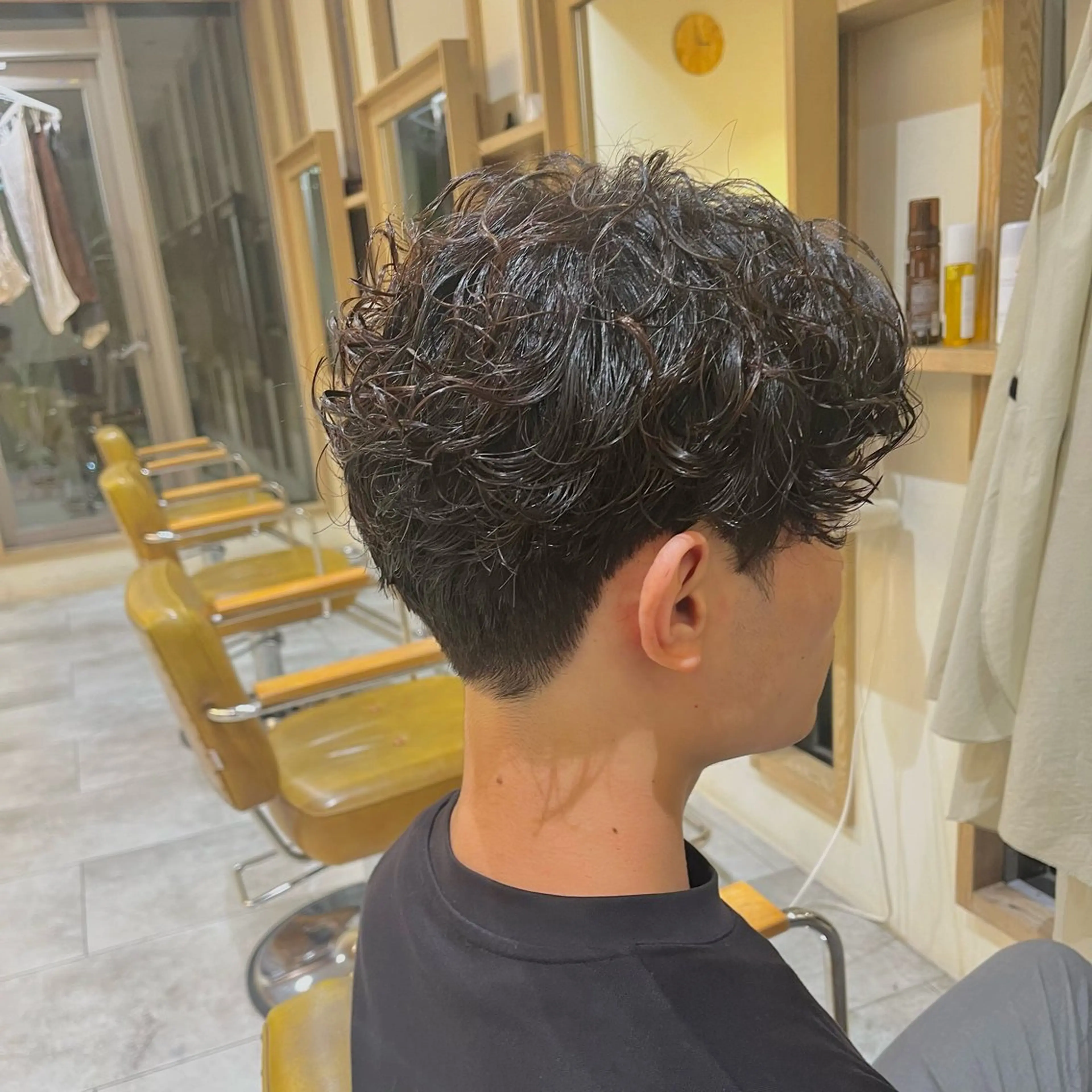 ショート パーマ メンズ メンズパーマ 刈り上げ 外国人風カラー カット パーマ CANAAN hair salon 表参道店所属・🌿‬ナチュラルヘア /パーマ/蒼真🍃のヘアスタイル