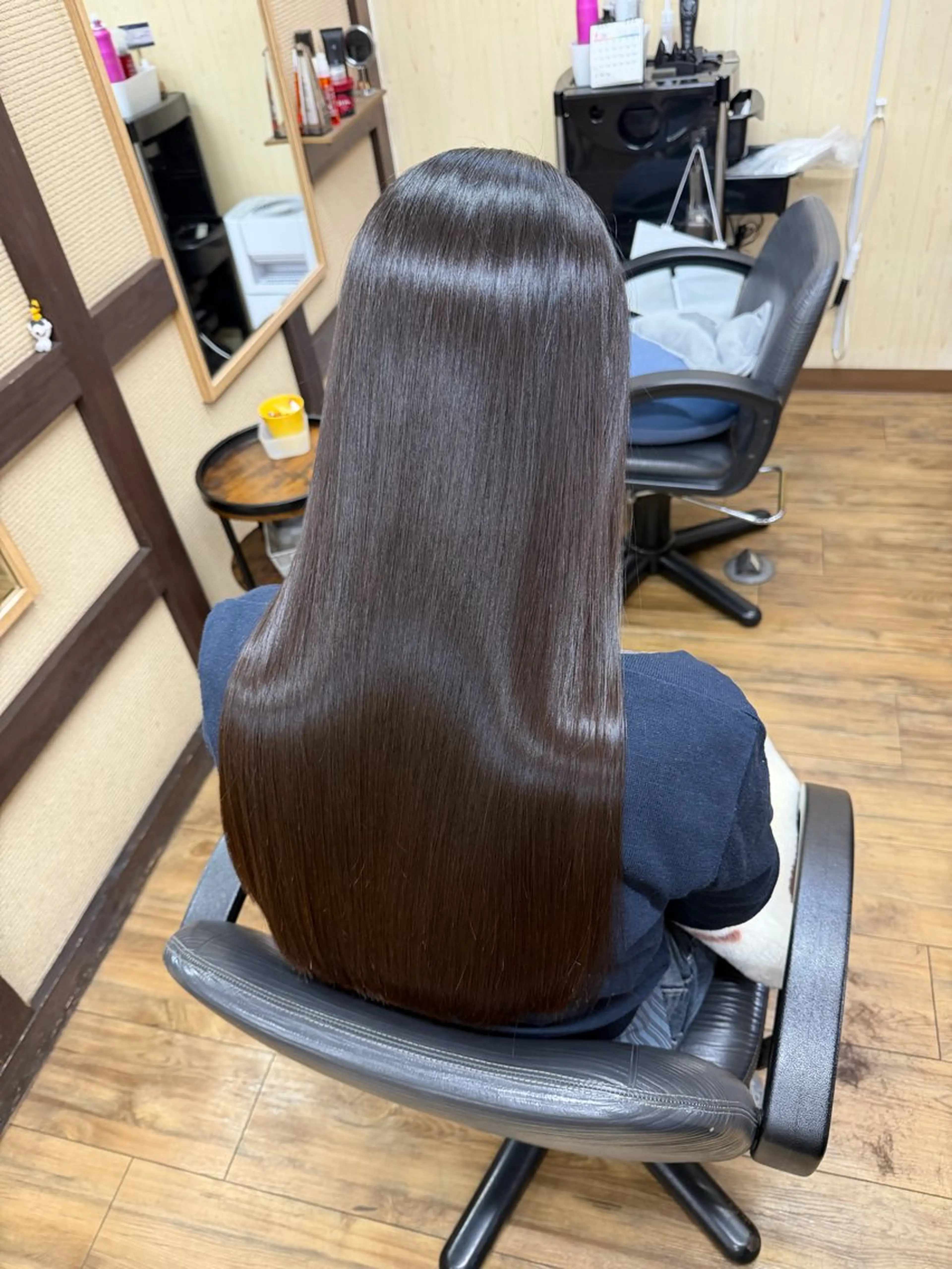 ロング カラー 髪質改善 ヘアカラー トリートメント みやたゆうき 髪質改善講師のヘアスタイル