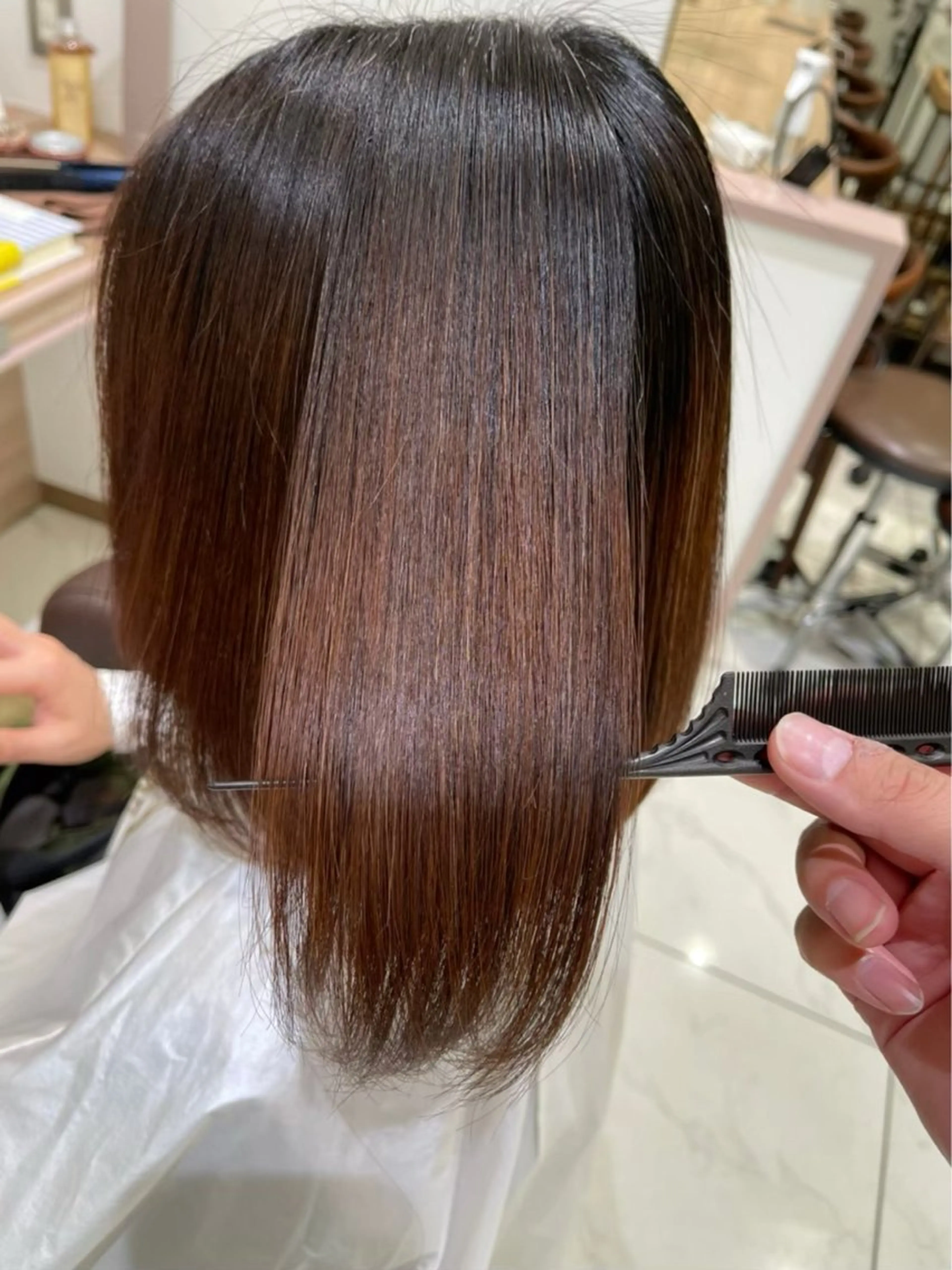 ミディアム カラー パーマ 髪質改善/レイヤー 🫧山本勇輝🫧のヘアスタイル