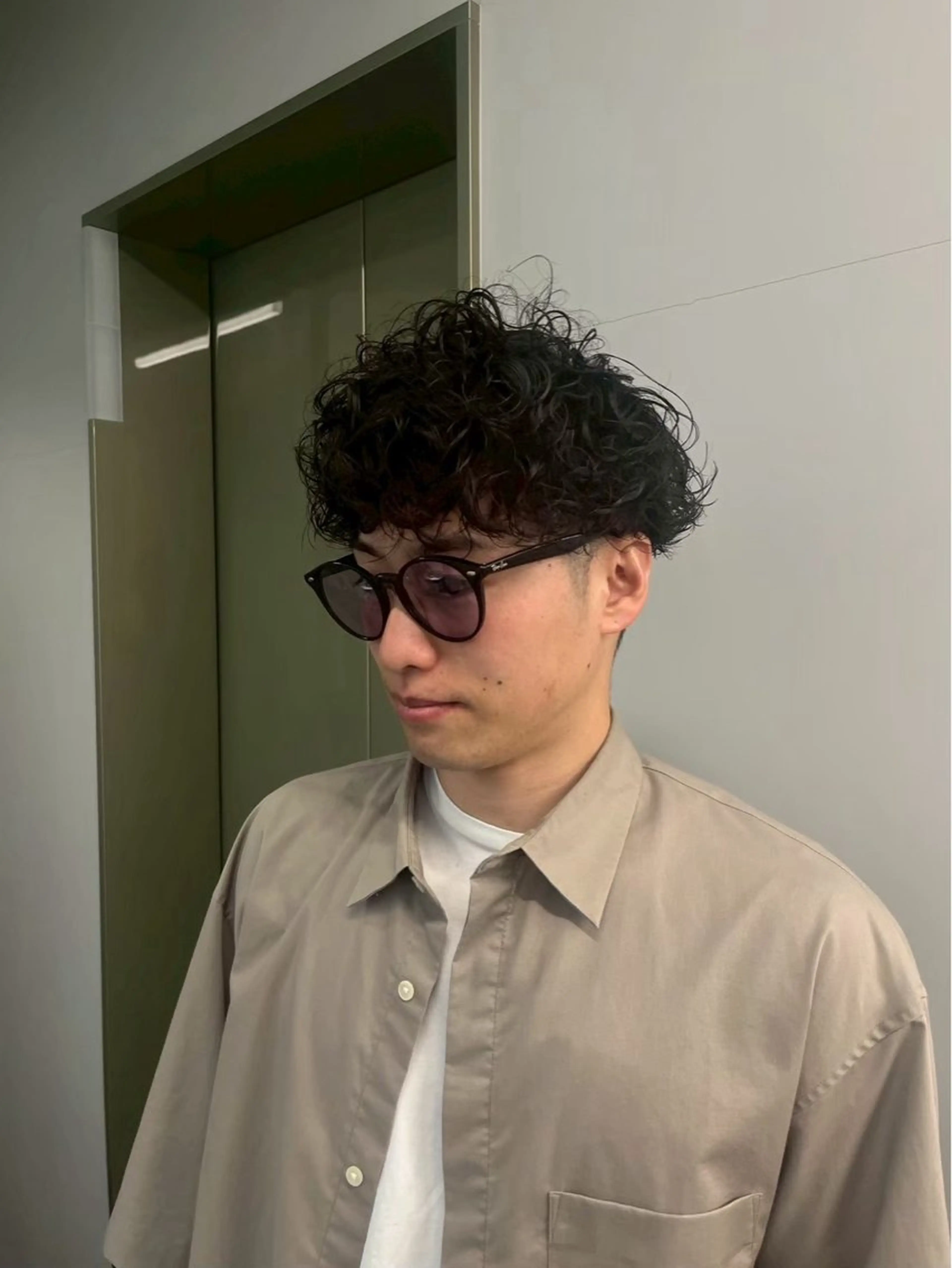 ショート パーマ メンズ カット パーマ メンズ特化/韓国風 ニュアンス/ときなのヘアスタイル