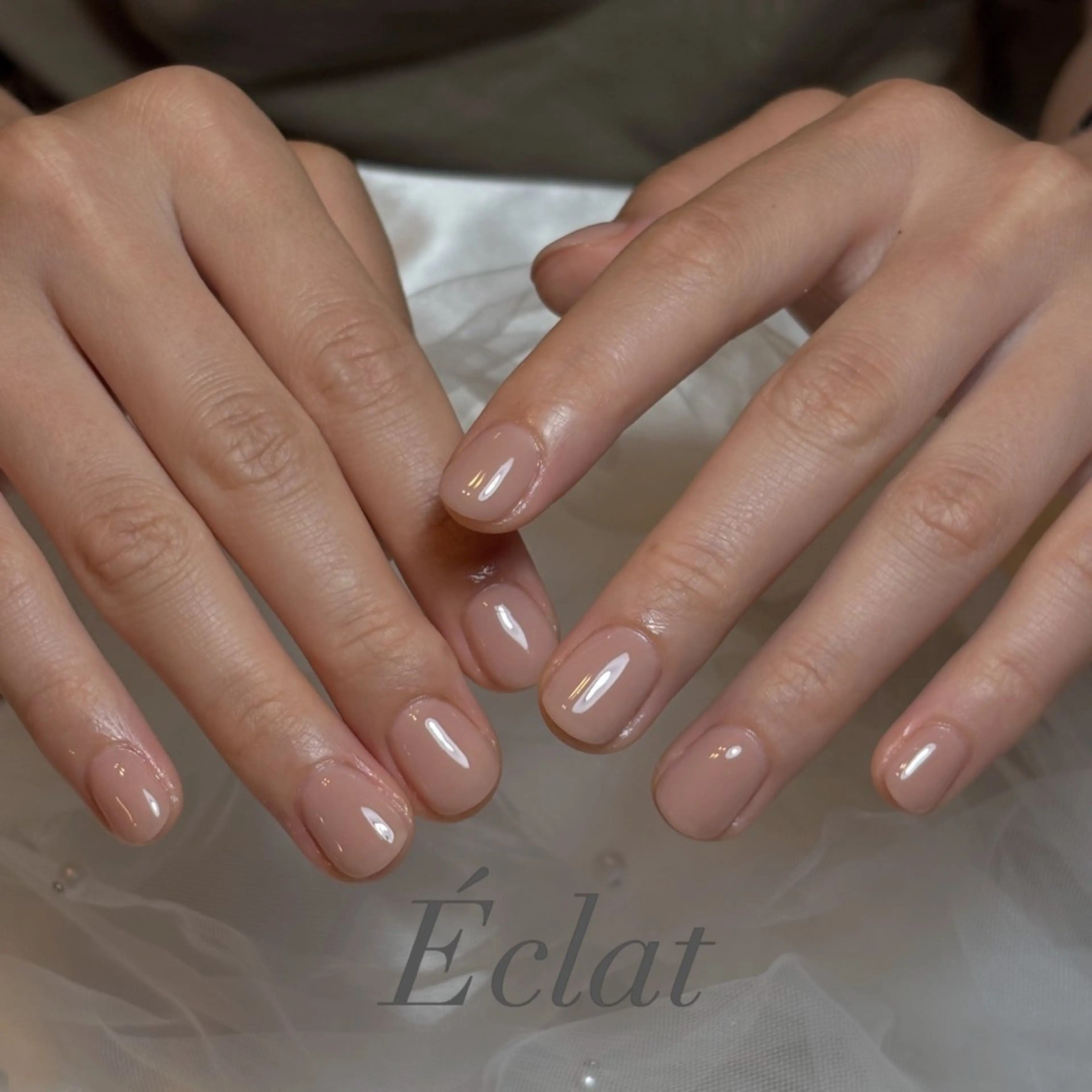 ネイル ワンカラーネイル ハンドネイル nail salon Éclatのネイルデザイン