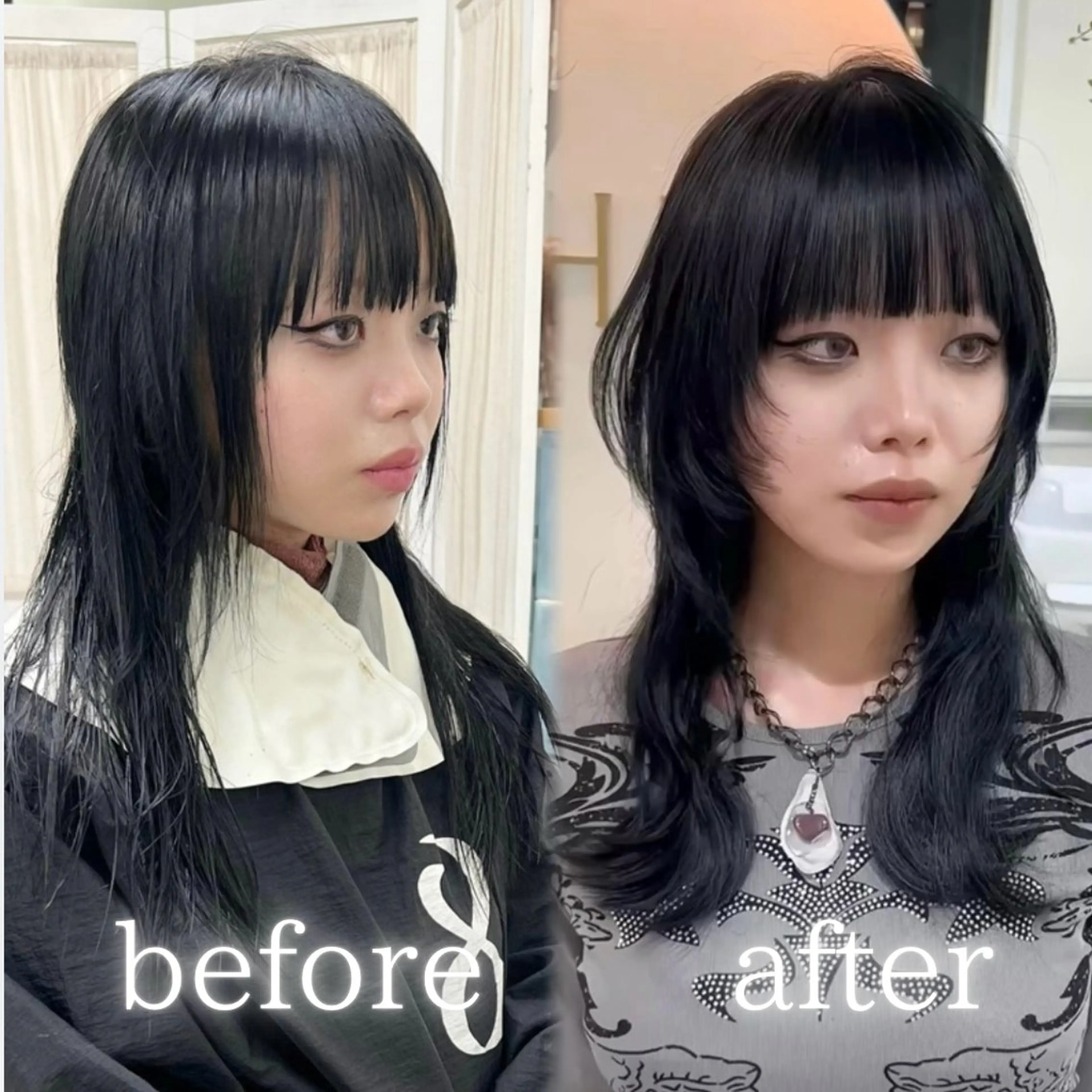 ロング HACHI美容室 韓国ヘア　AKARIのヘアスタイル