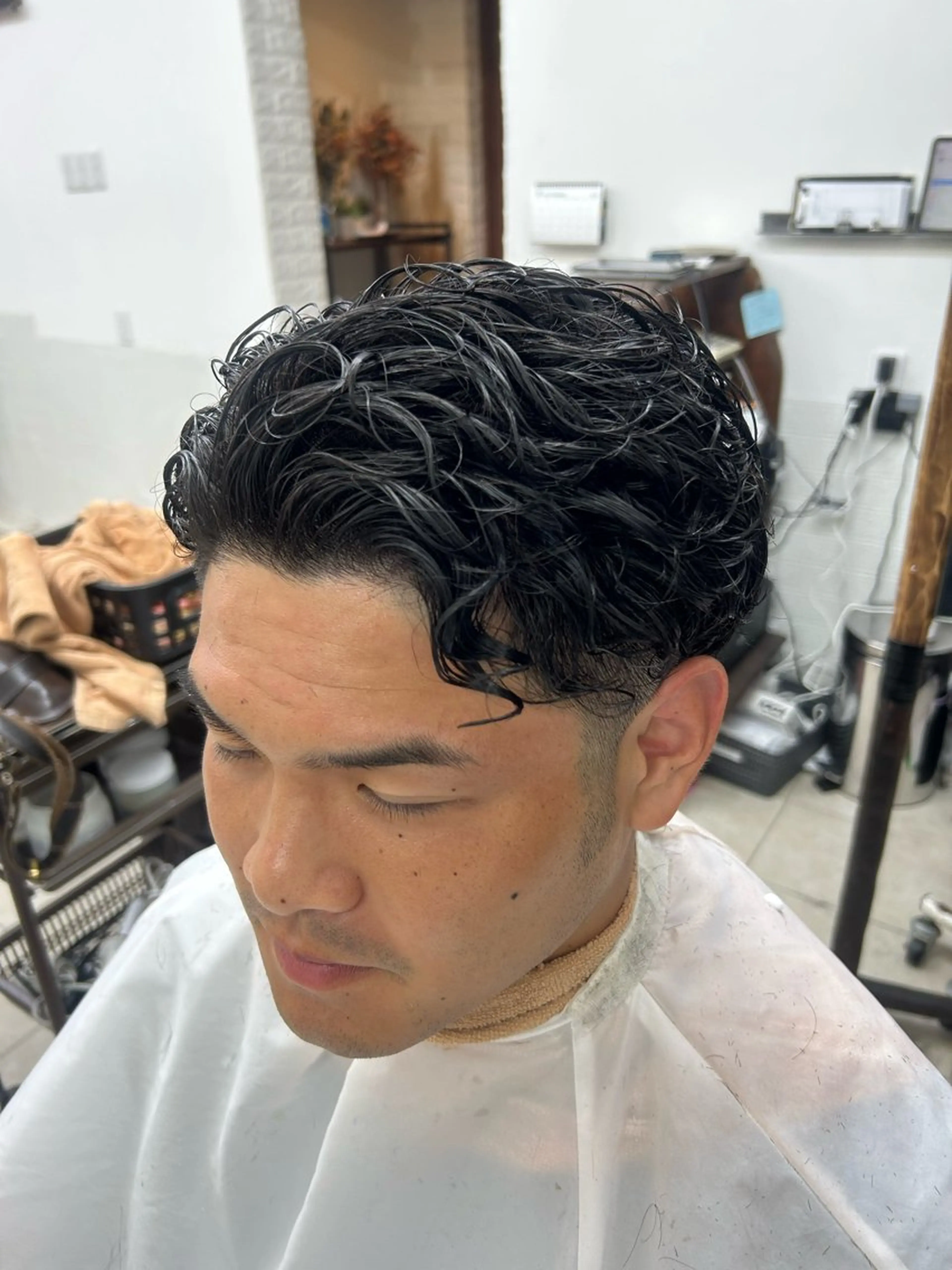 パーマ メンズ ダブルスキルエクステ /羽エクステ白石宇由のヘアスタイル