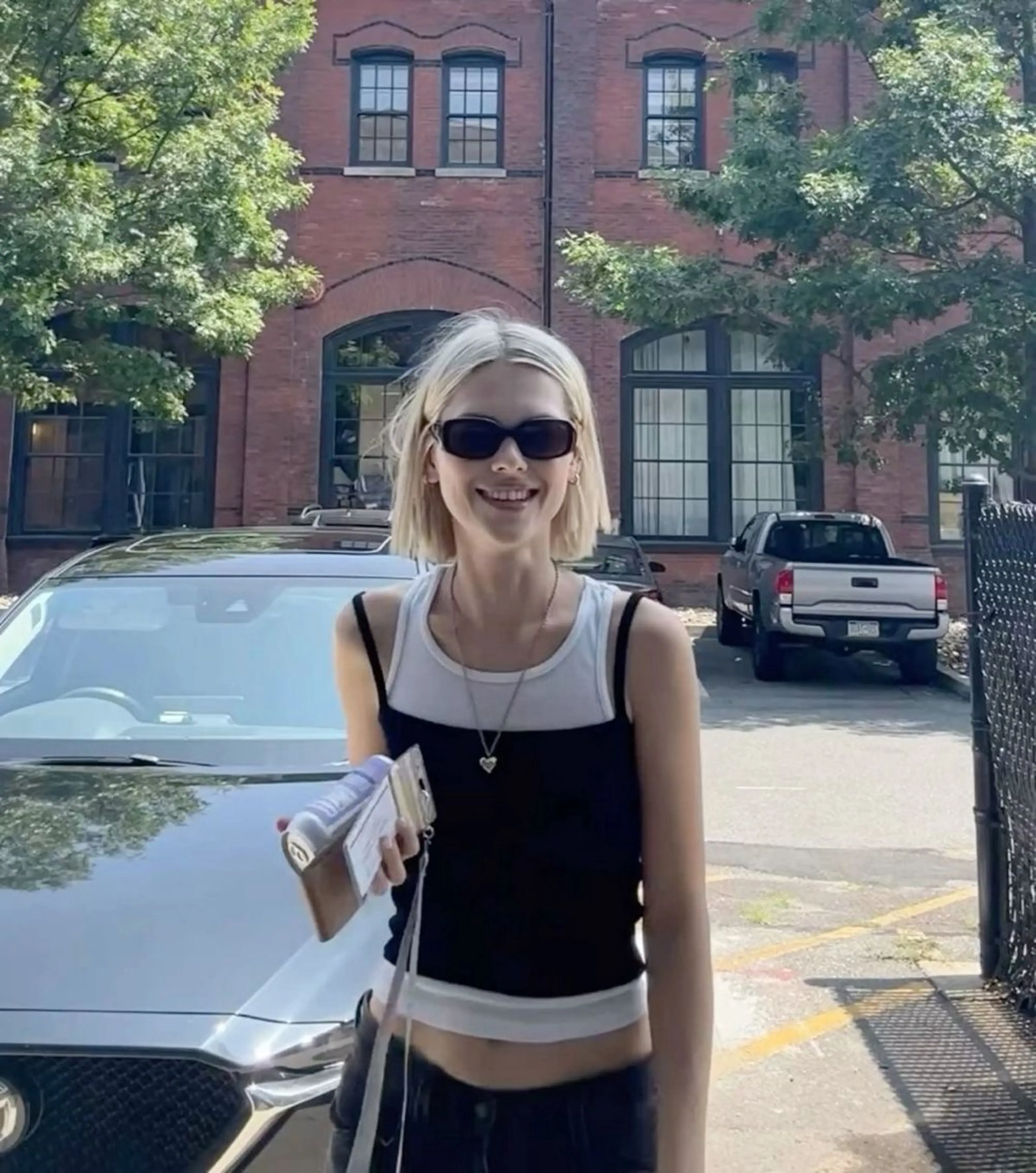 ショート ボブ ハイトーン レイヤー🎀meiのヘアスタイル