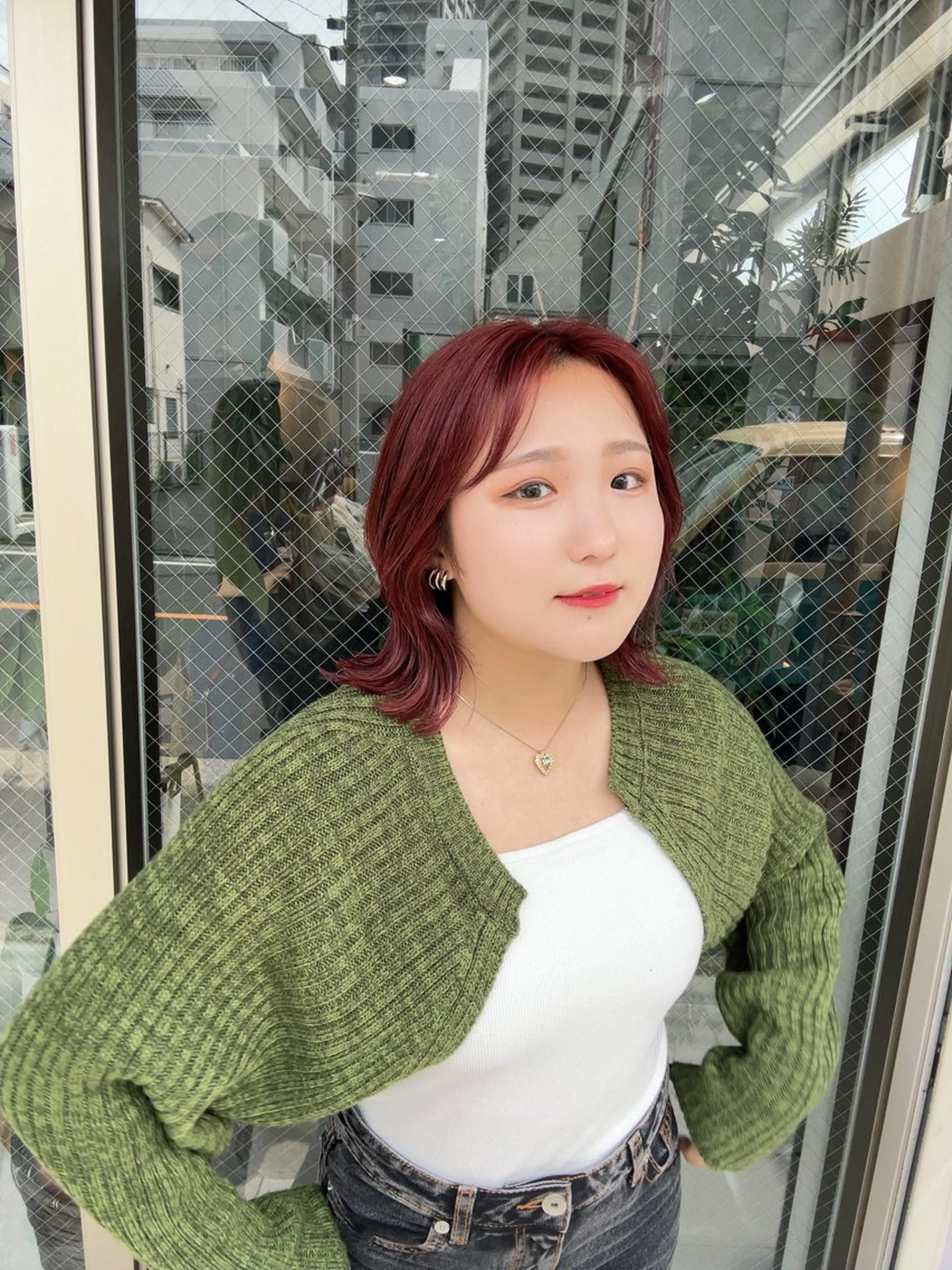 ショート カラー レッドカラー ボブ カット ヘアカラー トリートメント 🩵ボブ/レイヤー /髪質改善🩵のヘアスタイル