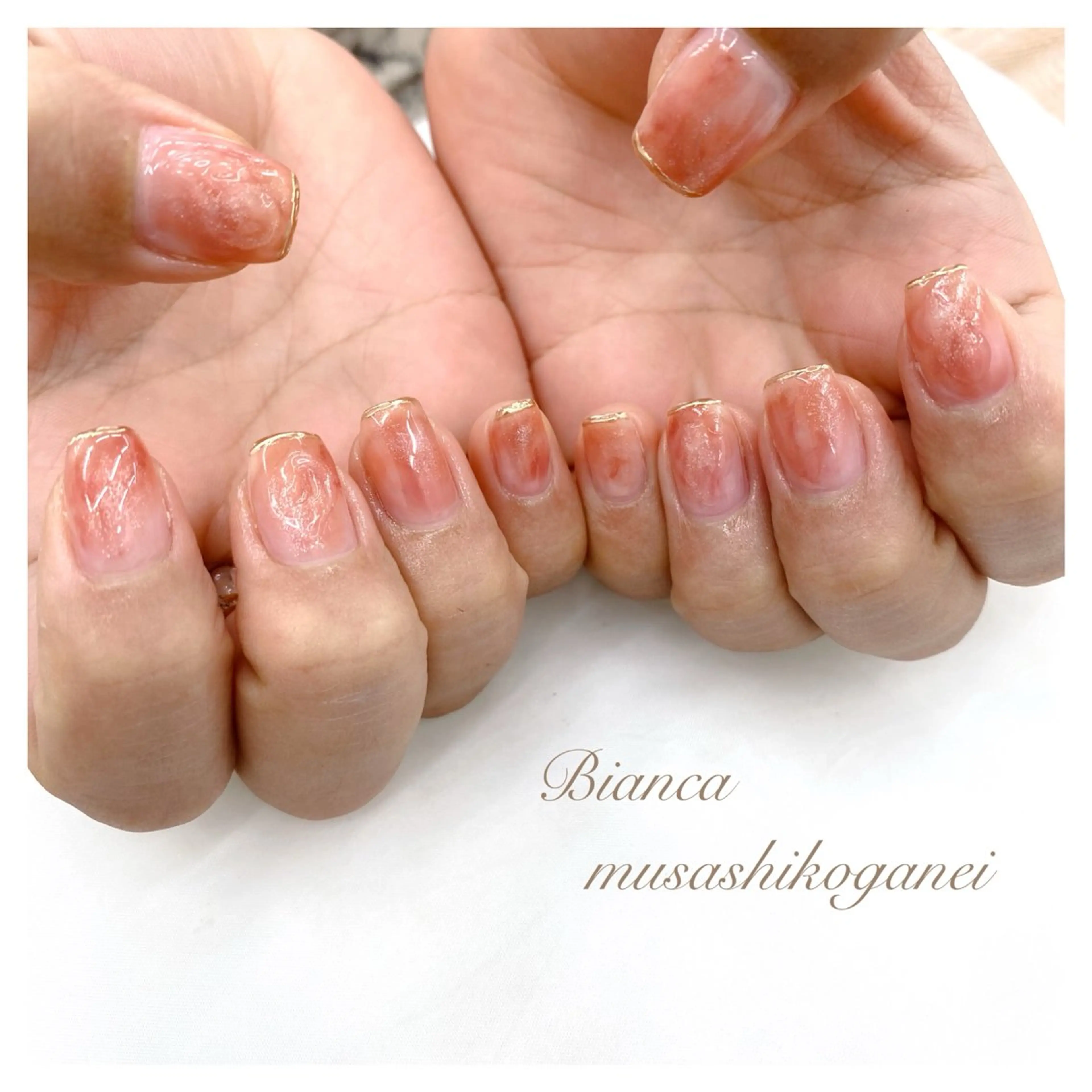 ネイル ハンドネイル Bianca 武蔵小金井 しぎはらのネイルデザイン