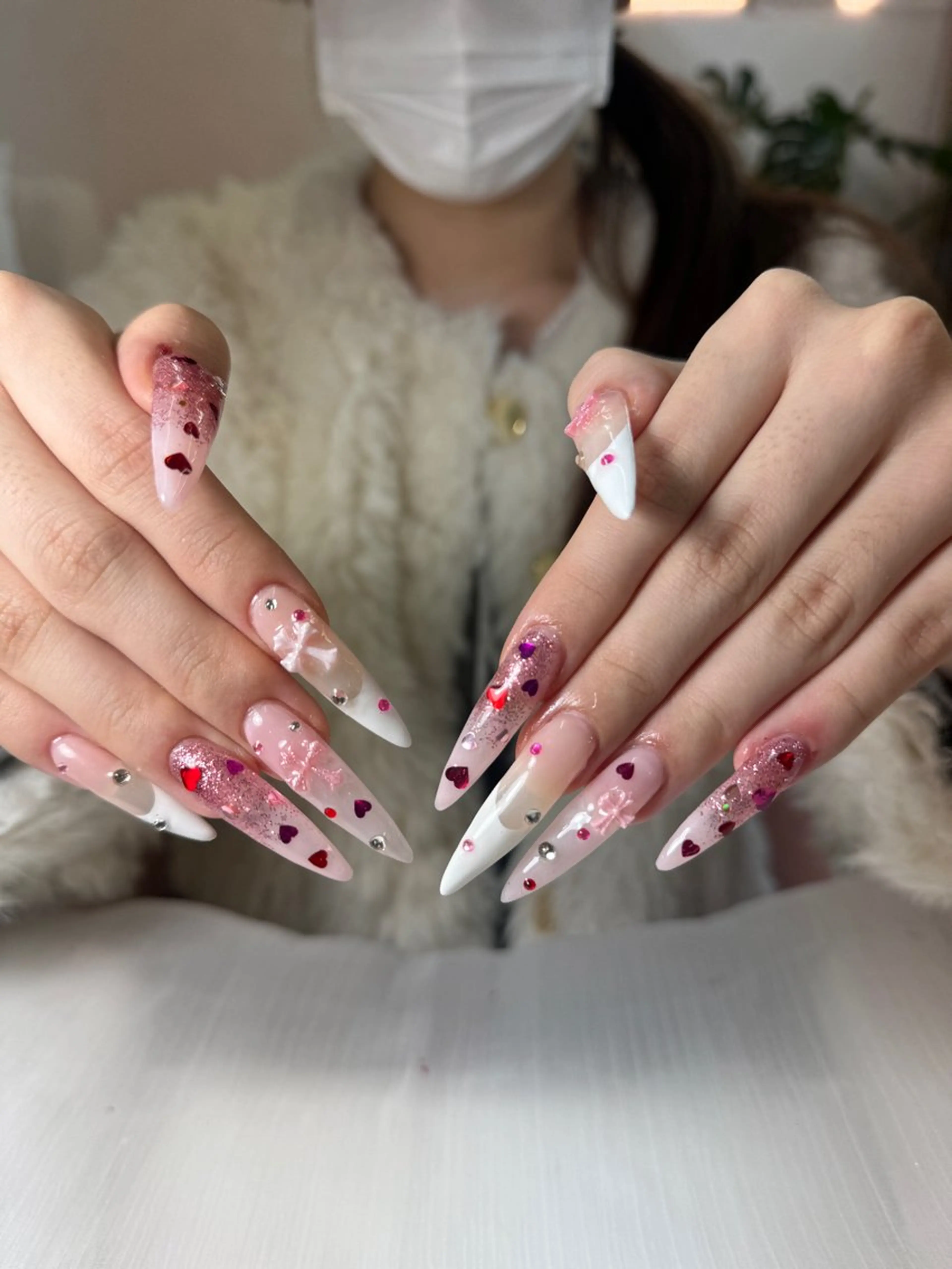 ネイル オーロラネイル ブラウン チークネイル フットネイル フレンチネイル ハンドネイル Ni Niのネイルデザイン