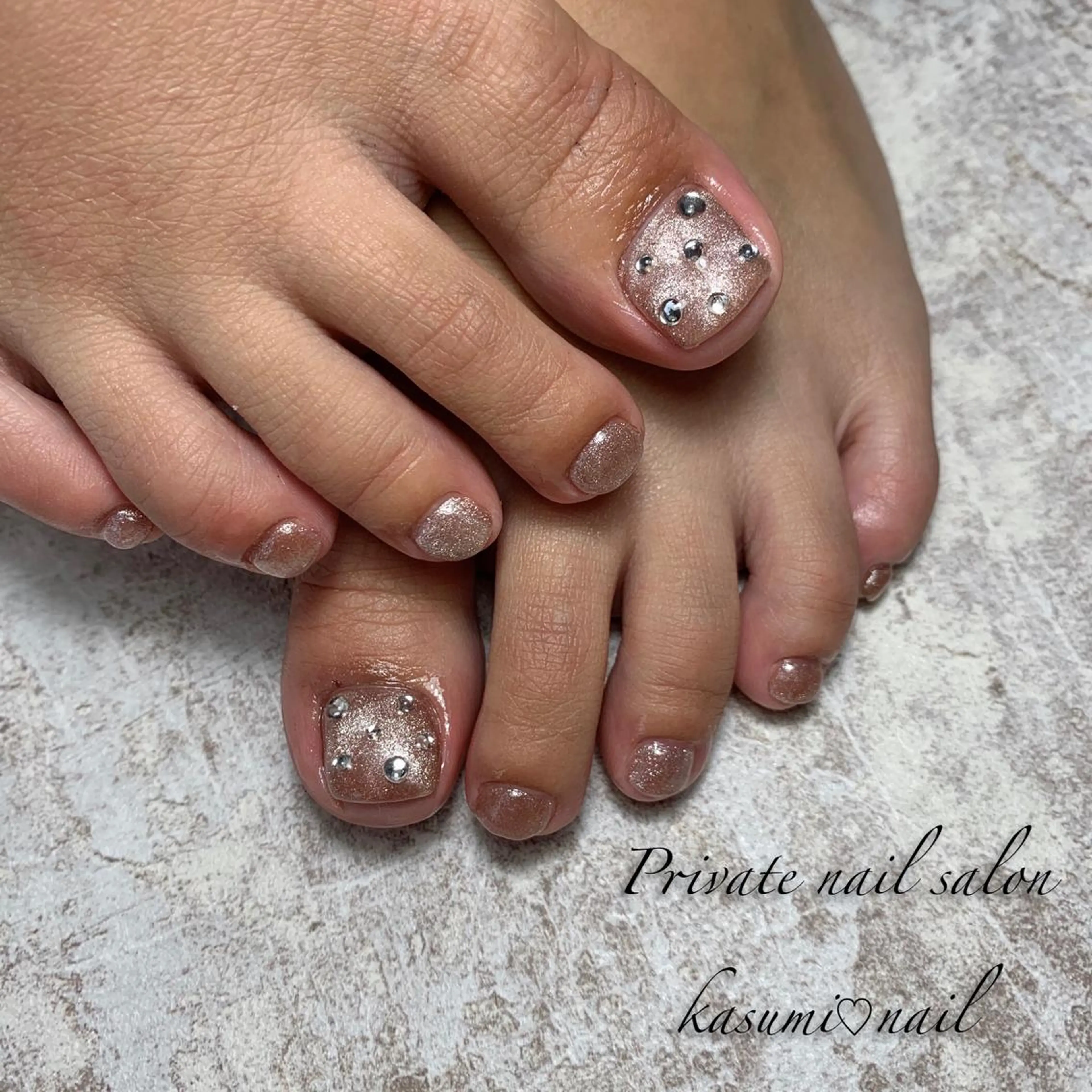 ネイル マグネットネイル ミラーネイル ニュアンスネイル 冬ネイル KASUMI♡ Nailのネイルデザイン