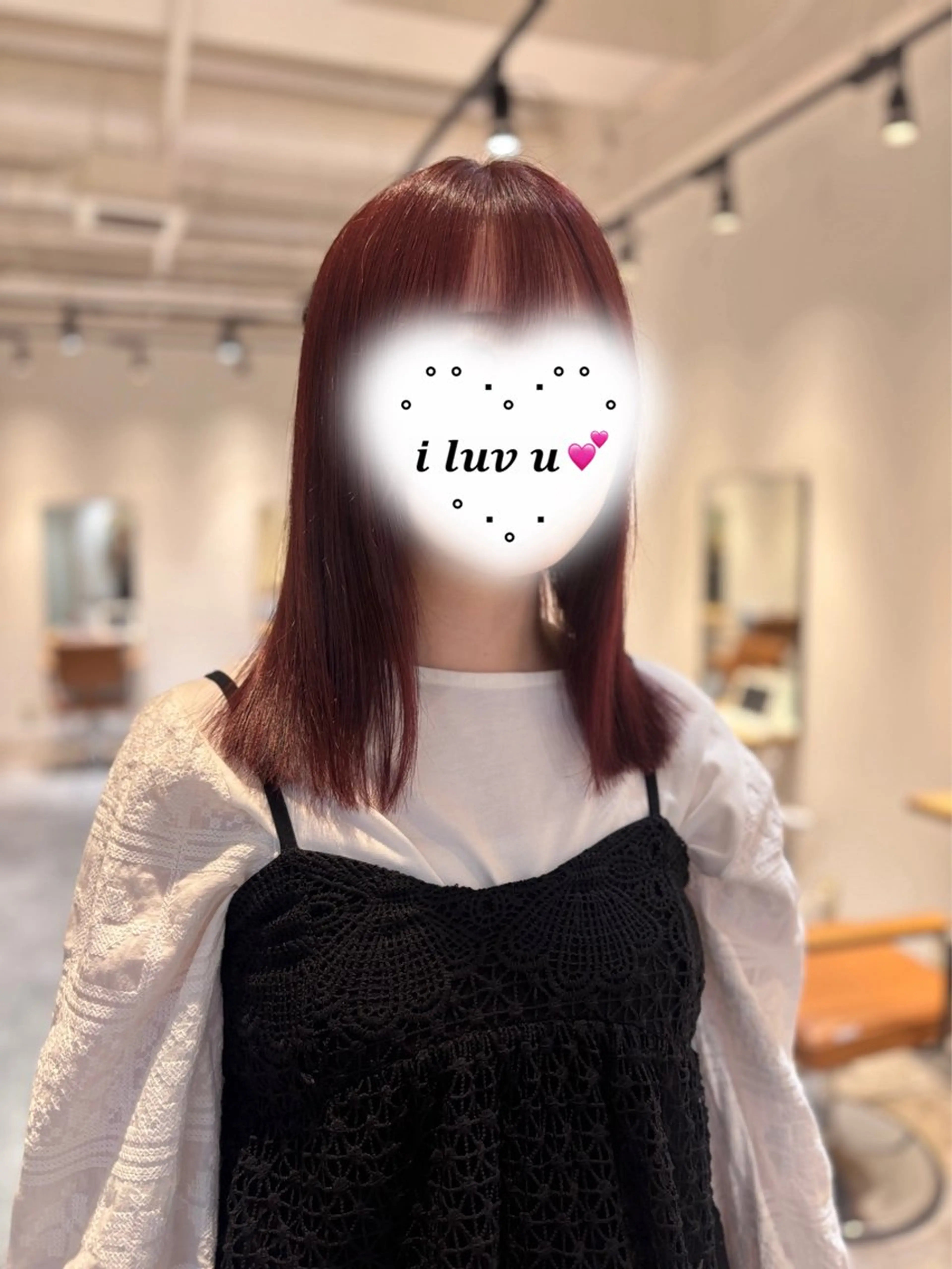ミディアム カラー ブリーチ ダブルカラー ブリーチなしカラー ピンクカラー カット ヘアカラー non. ダブルカラー🎀🤍のヘアスタイル