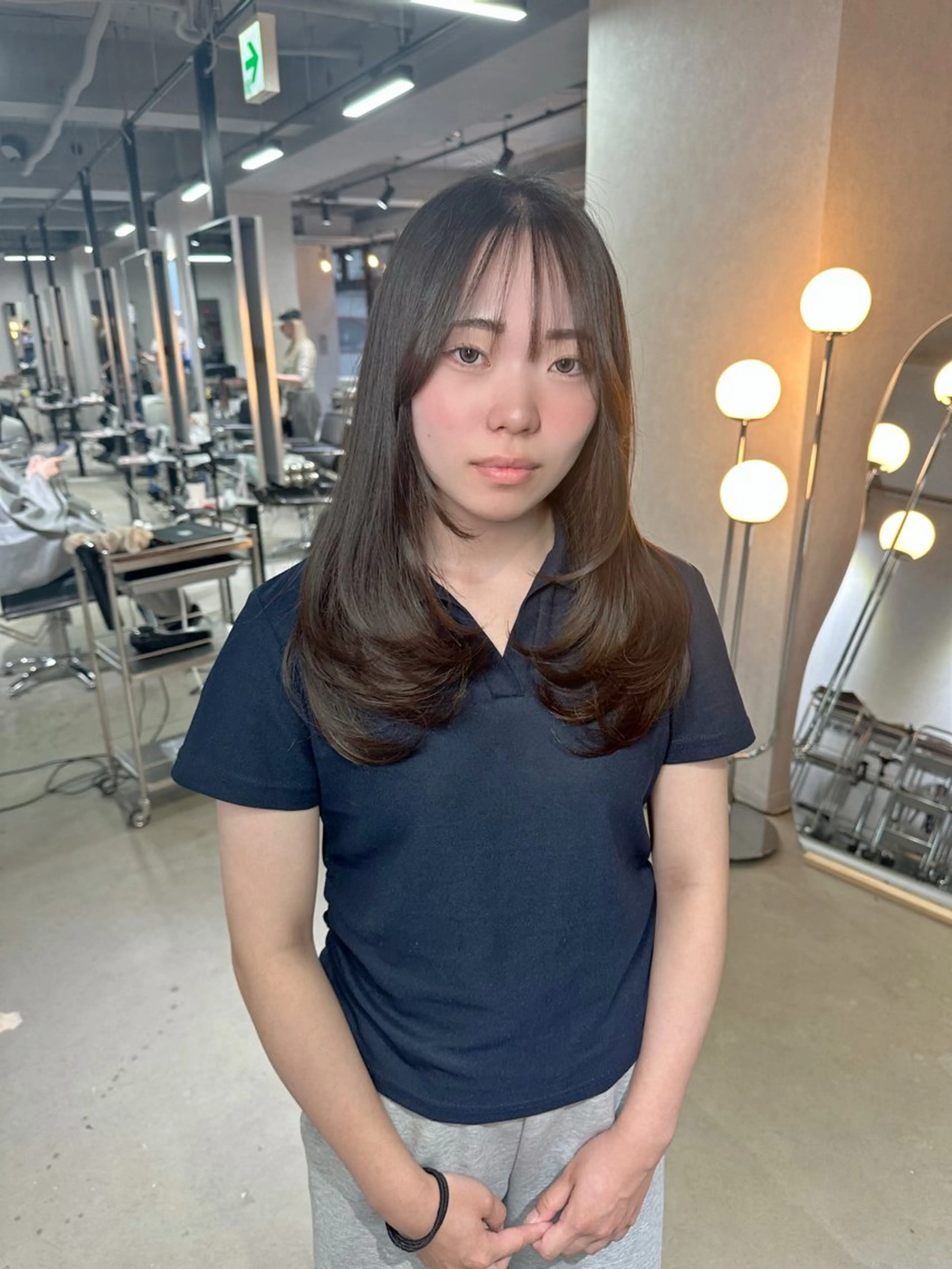 セミロング ケアカラー ボブ 髪質改善 韓国風ヘア レイヤーカット カット ヘアカラー トリートメント 艶髪カラー/レイヤ ー支持No.1renのヘアスタイル