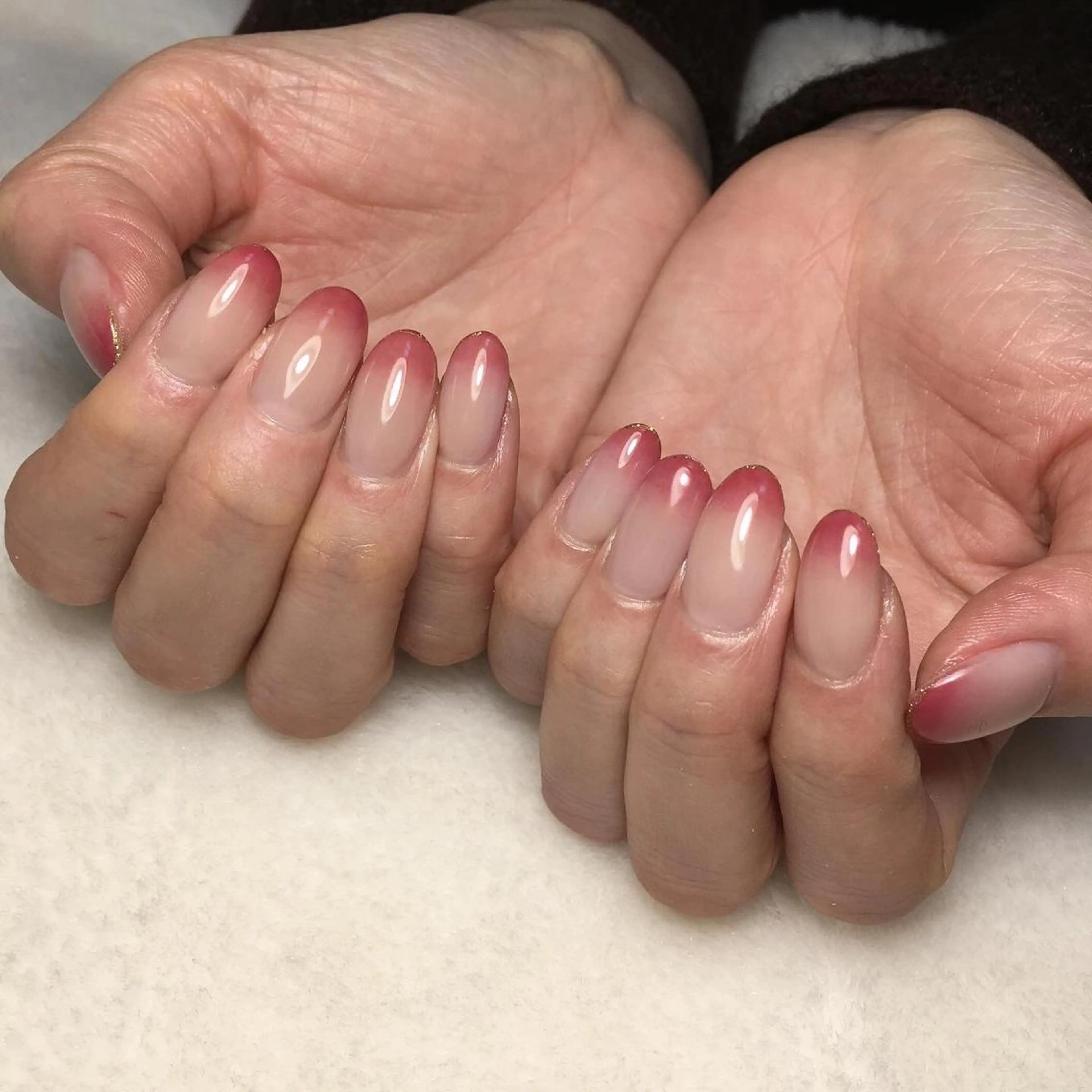 ネイル フレンチネイル グラデーション ハンドネイル kipinail 川﨑えりかのネイルデザイン