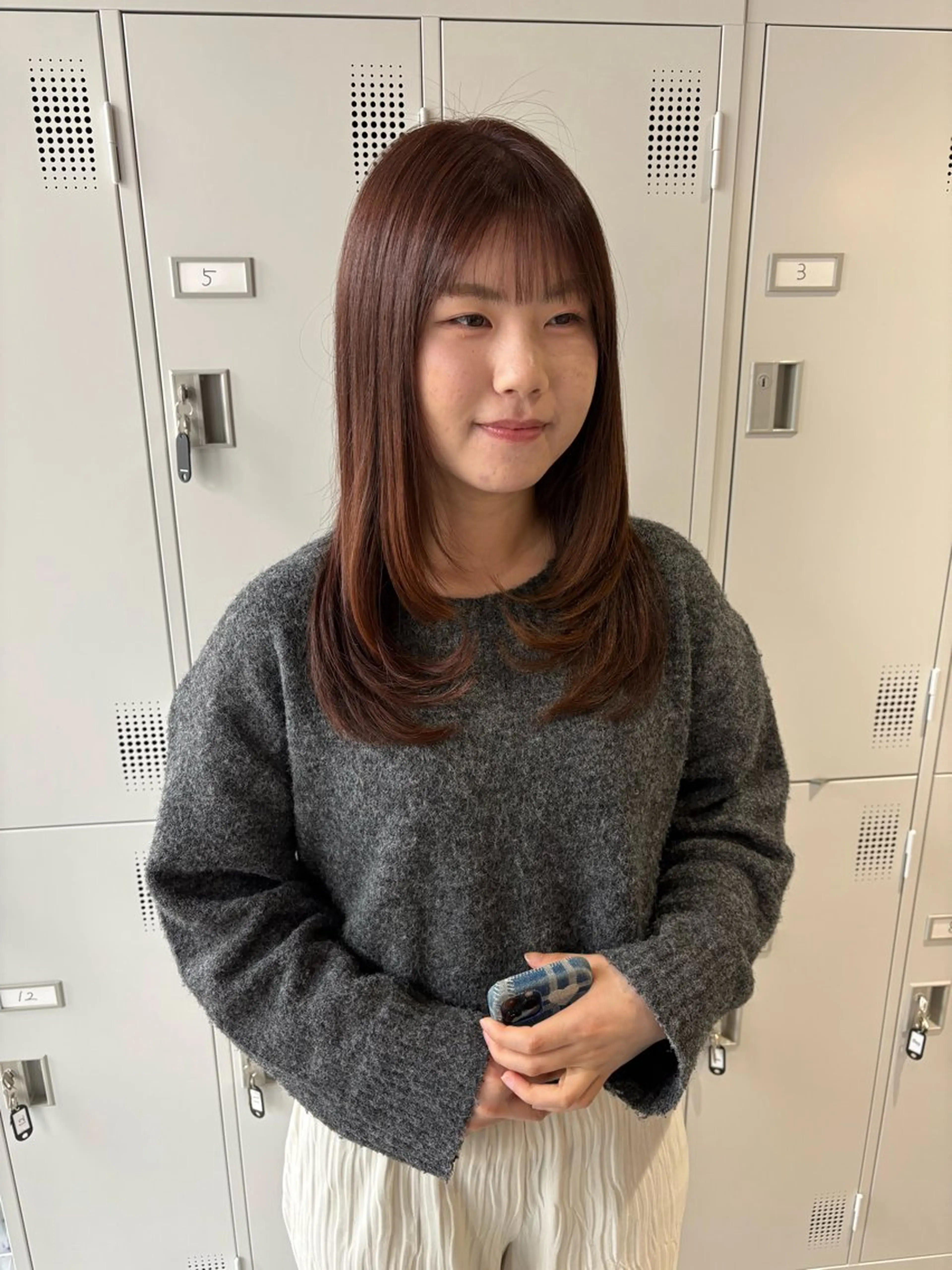 ミディアム くびれヘア 韓国風ヘア レイヤーカット 小顔カット 垢抜けレイヤー特化× 髪質改善 藤原悠暉のヘアスタイル