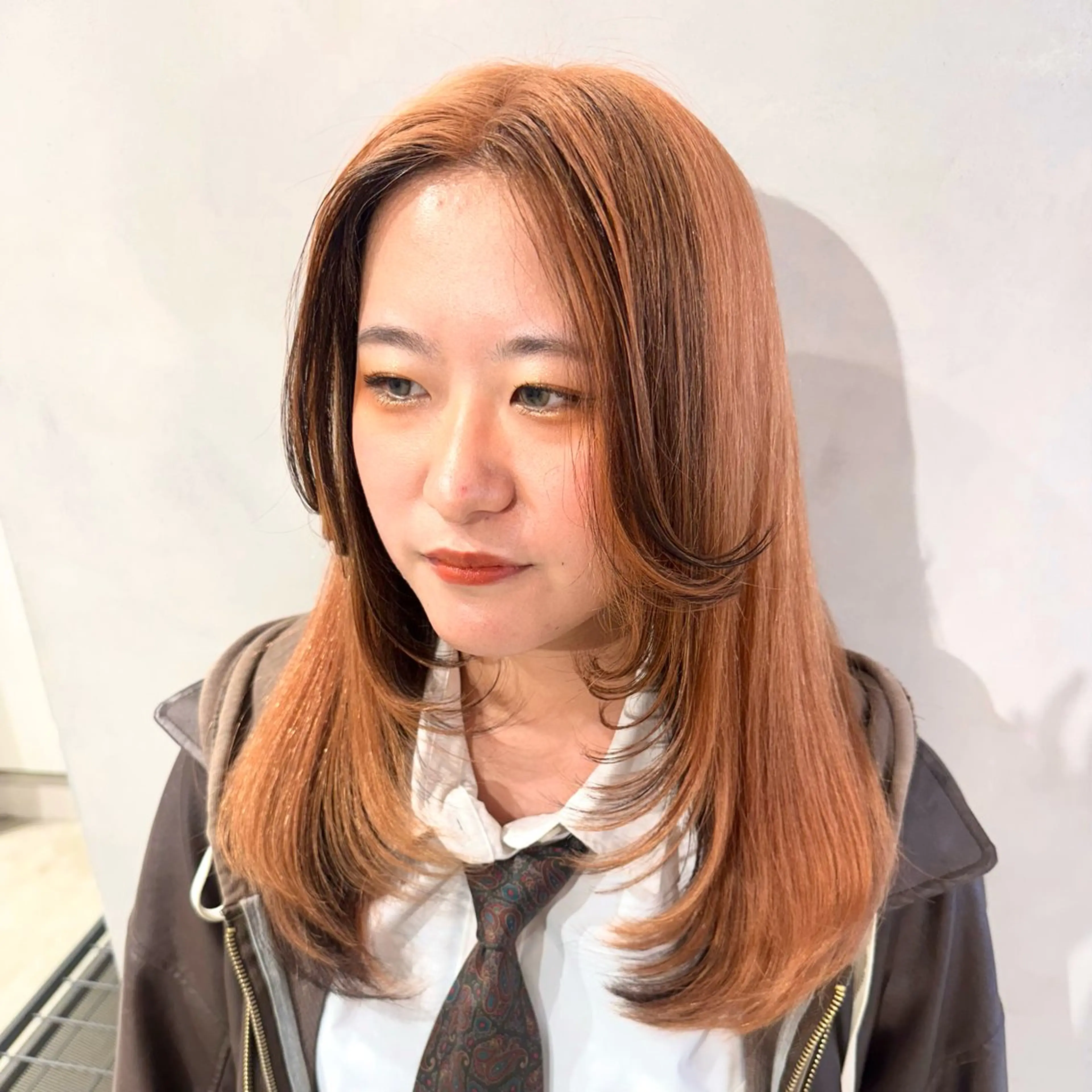 セミロング カラー カット ヘアカラー トリートメント デザインカラー/パー マ🦖外岡咲希🦖のヘアスタイル