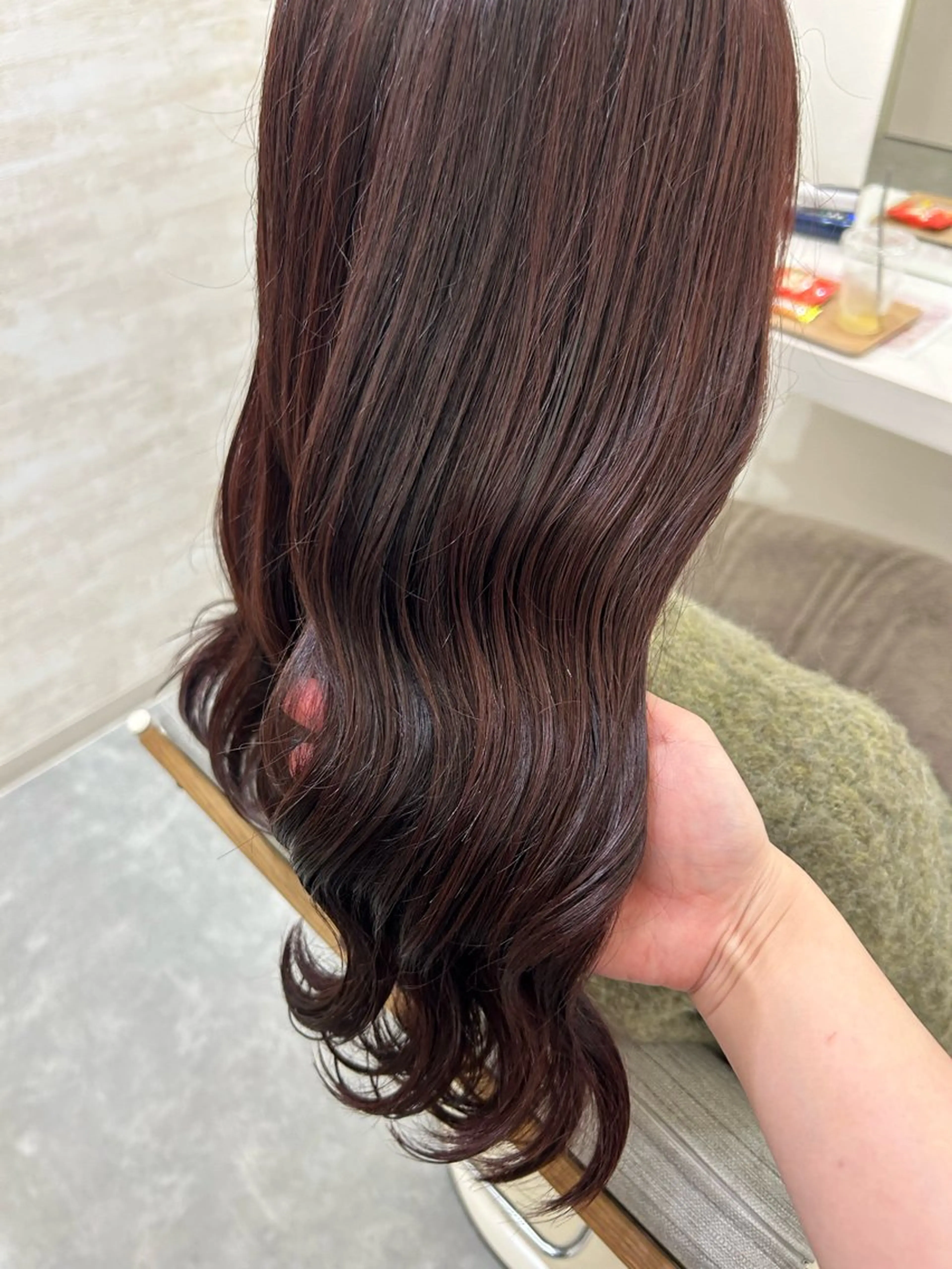 セミロング カラー ヘアアレンジ カット ヘアカラー トリートメント 髪質改善&艶感カラー 🪄岡井美結のヘアスタイル