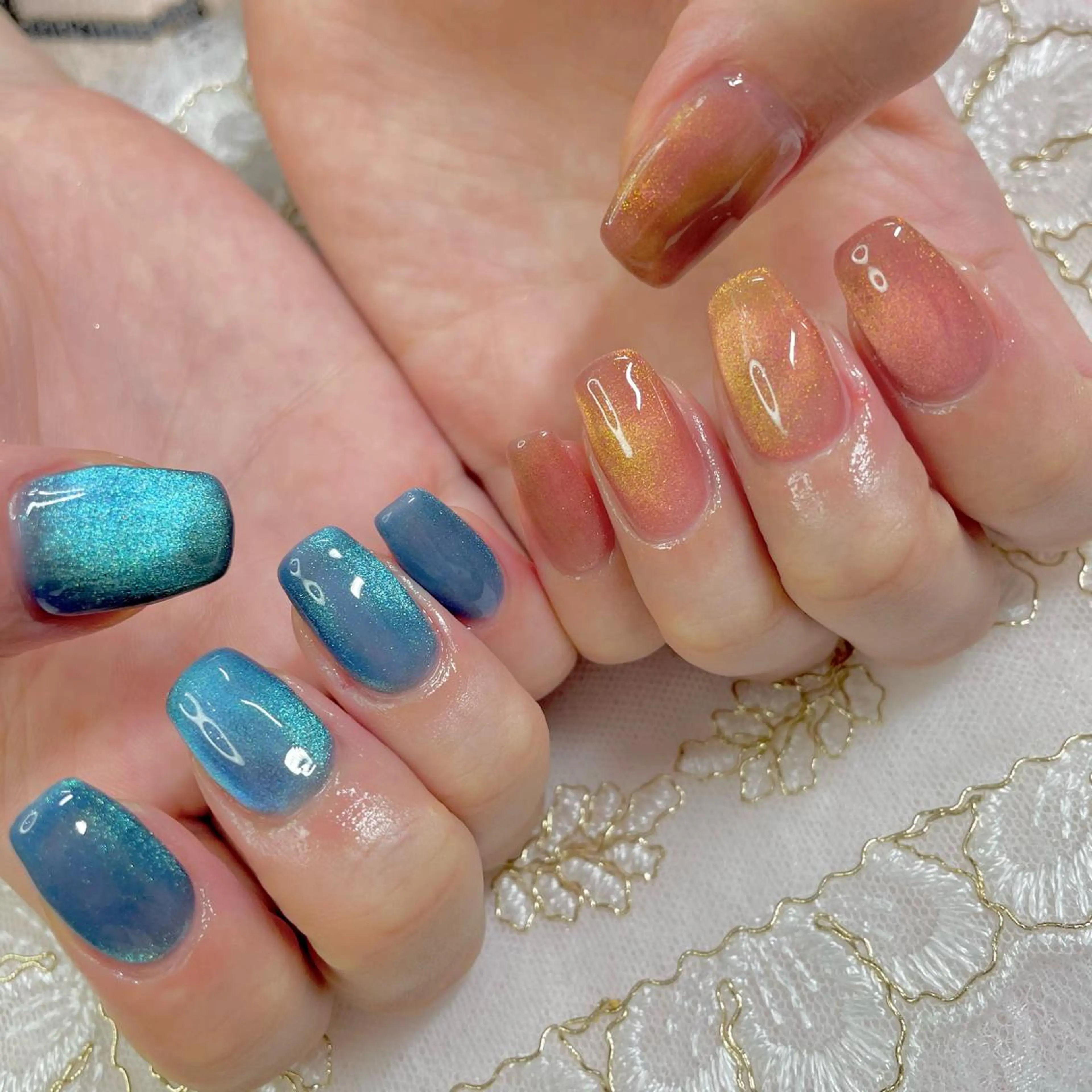 ネイル ジェルネイル マグネットネイル J terrace Nailのネイルデザイン