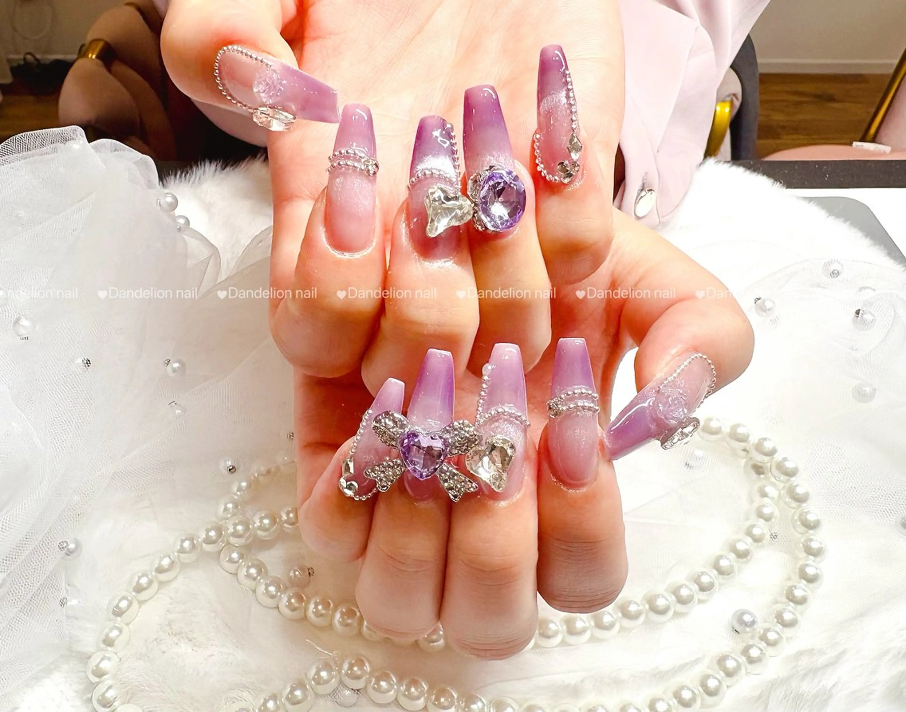 ネイル マグネットネイル 持ち込み ワンホンネイル ハンドネイル dandelion nail北千住のネイルデザイン