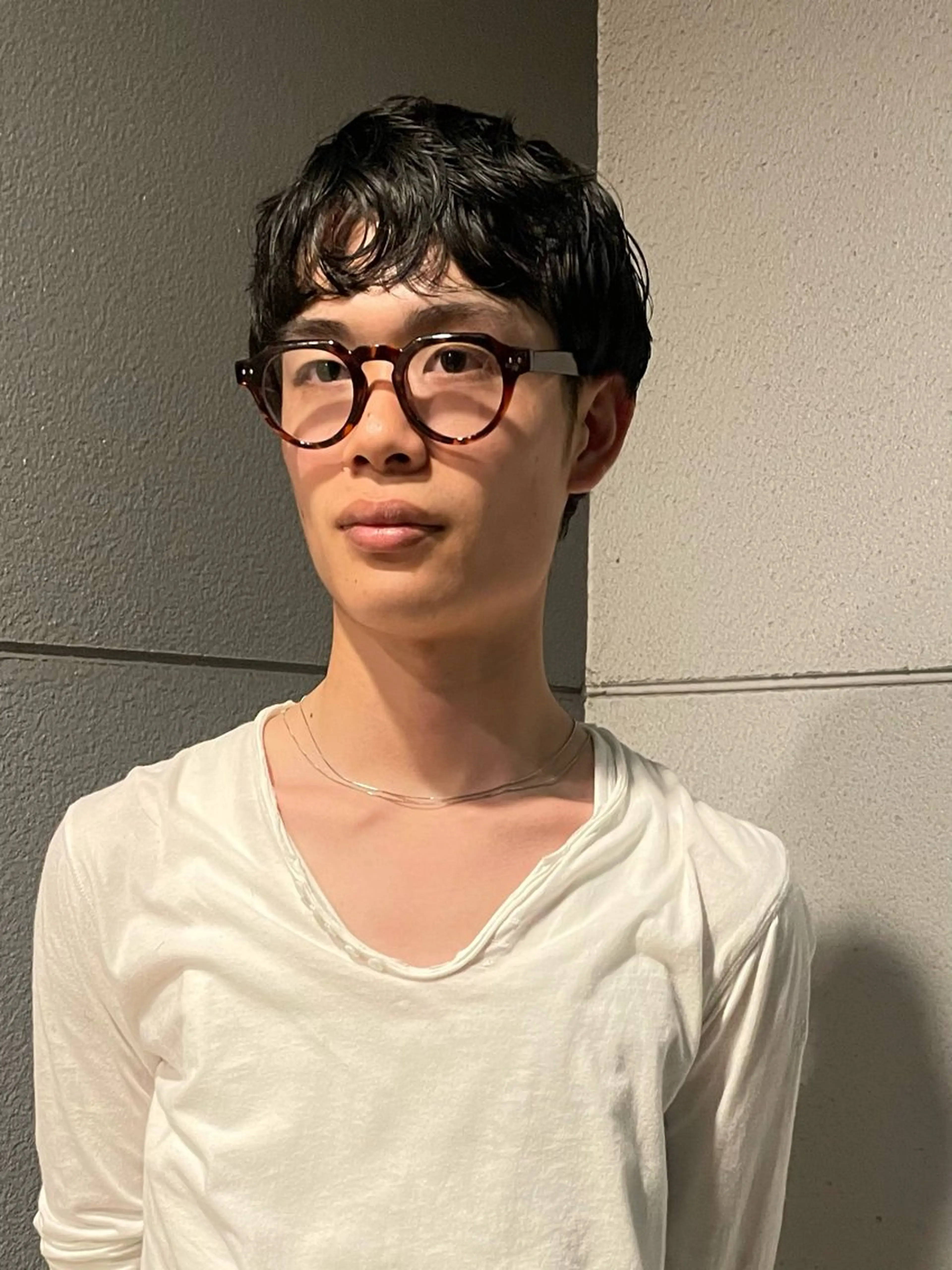 メンズ カット パーマ miyou/髪質改善 カラー/透明感カラーのヘアスタイル