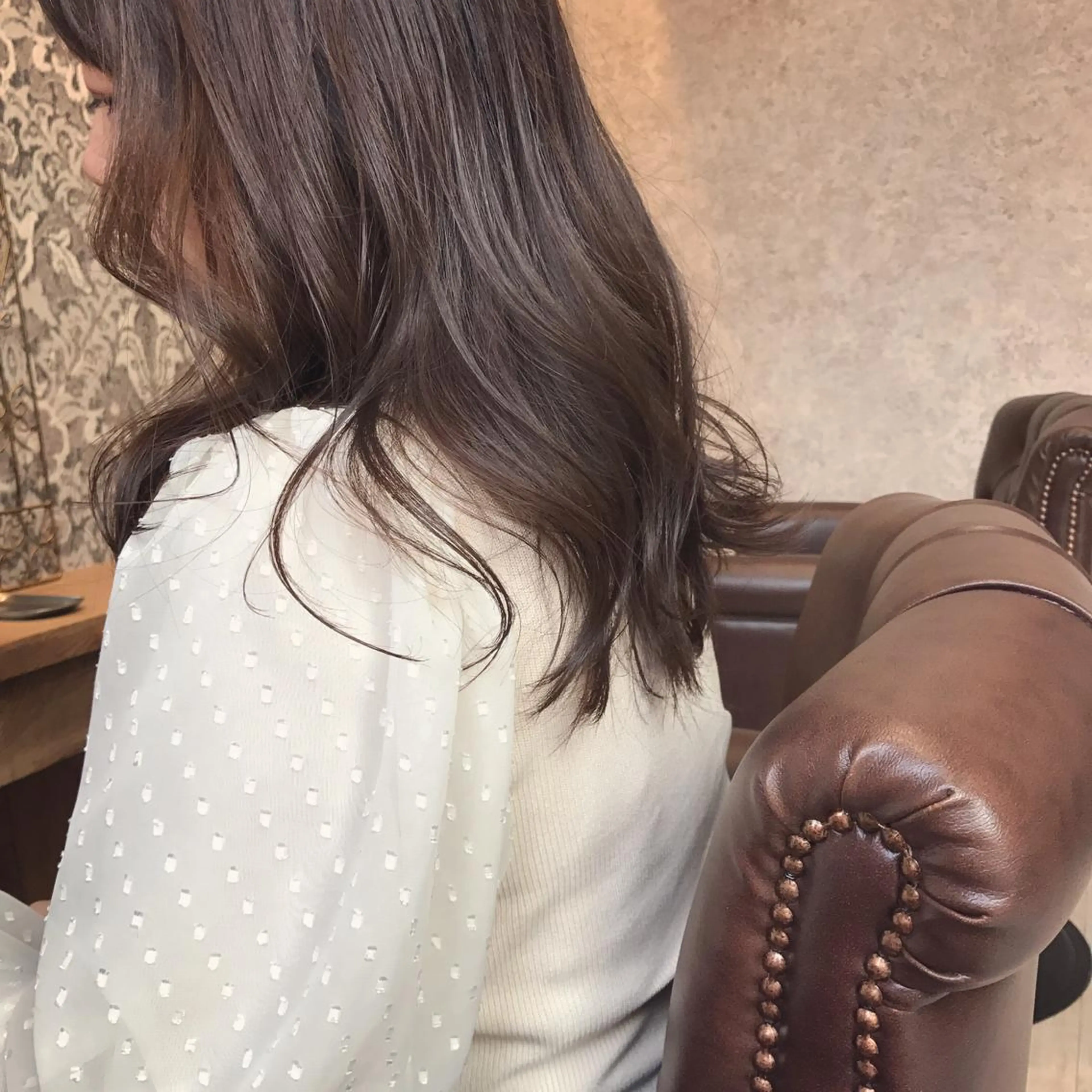 セミロング カラー ブラウンカラー HARUNA/ミセス 大人ショートヘアのヘアスタイル