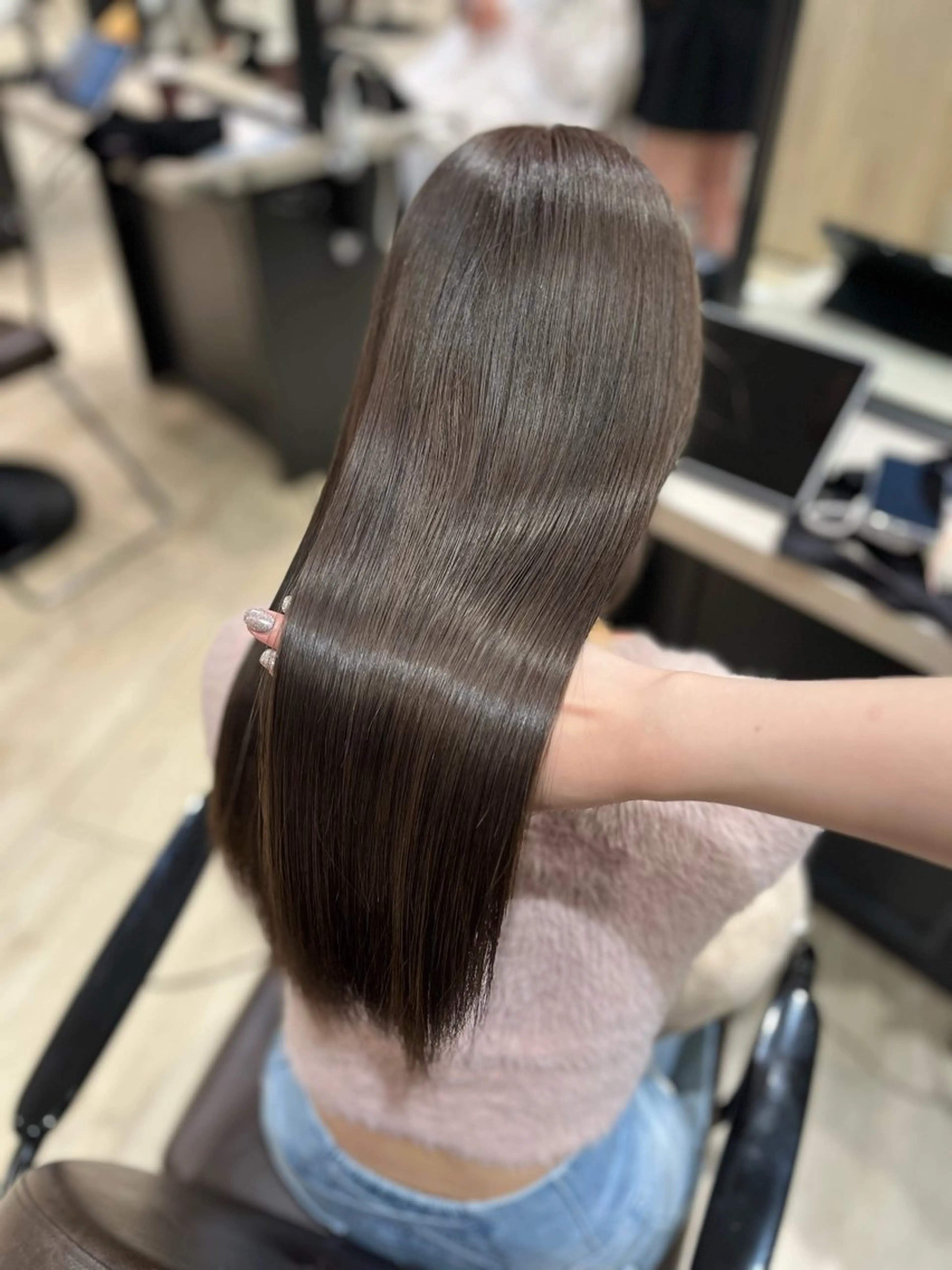 ロング カラー ブラウンカラー ダークブラウン トリートメント 池袋/髪質改善/ 縮毛矯正💙KOKIのヘアスタイル