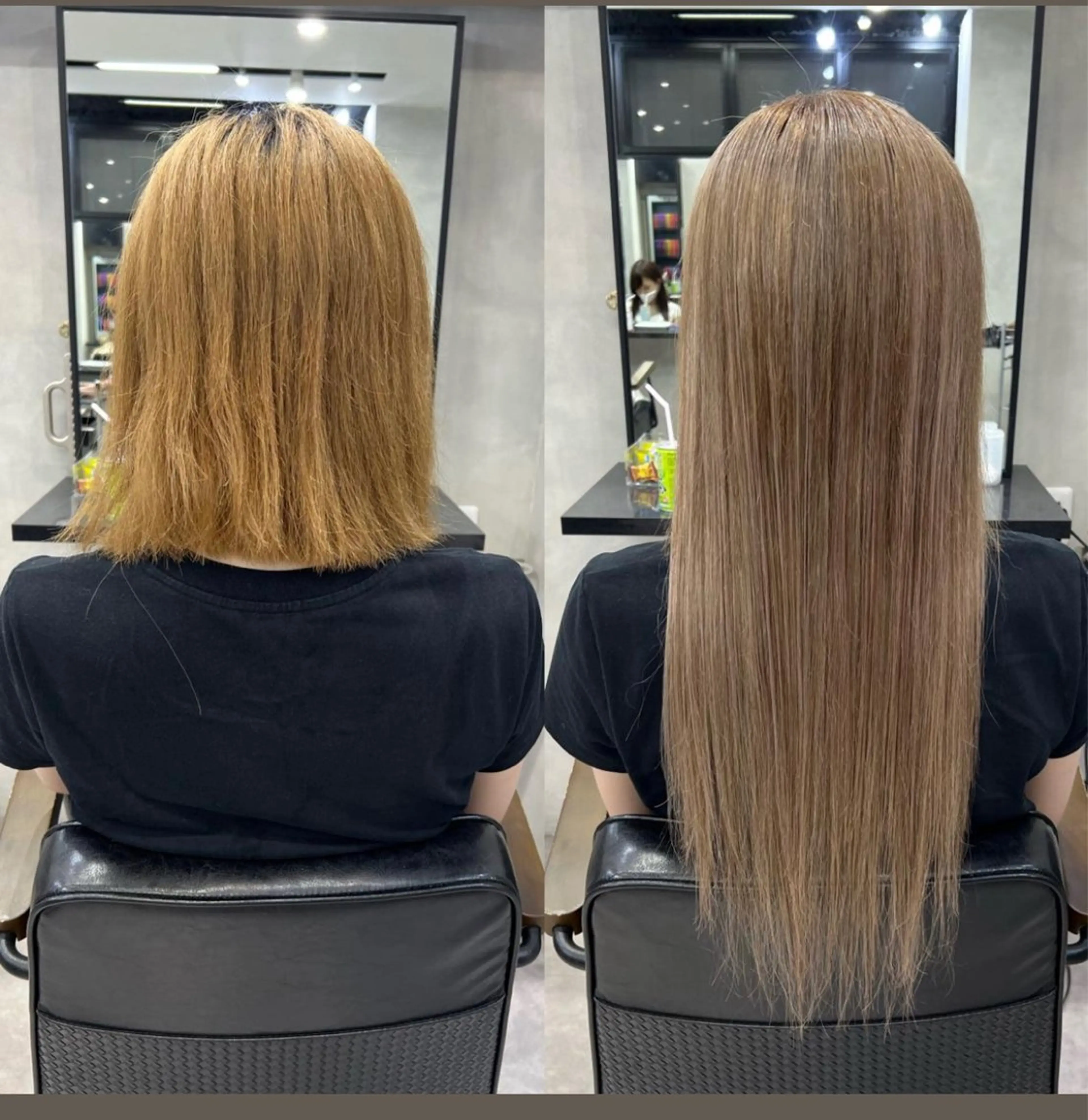 ミディアム エクステ 濱川響太レディース カットモデルのヘアスタイル