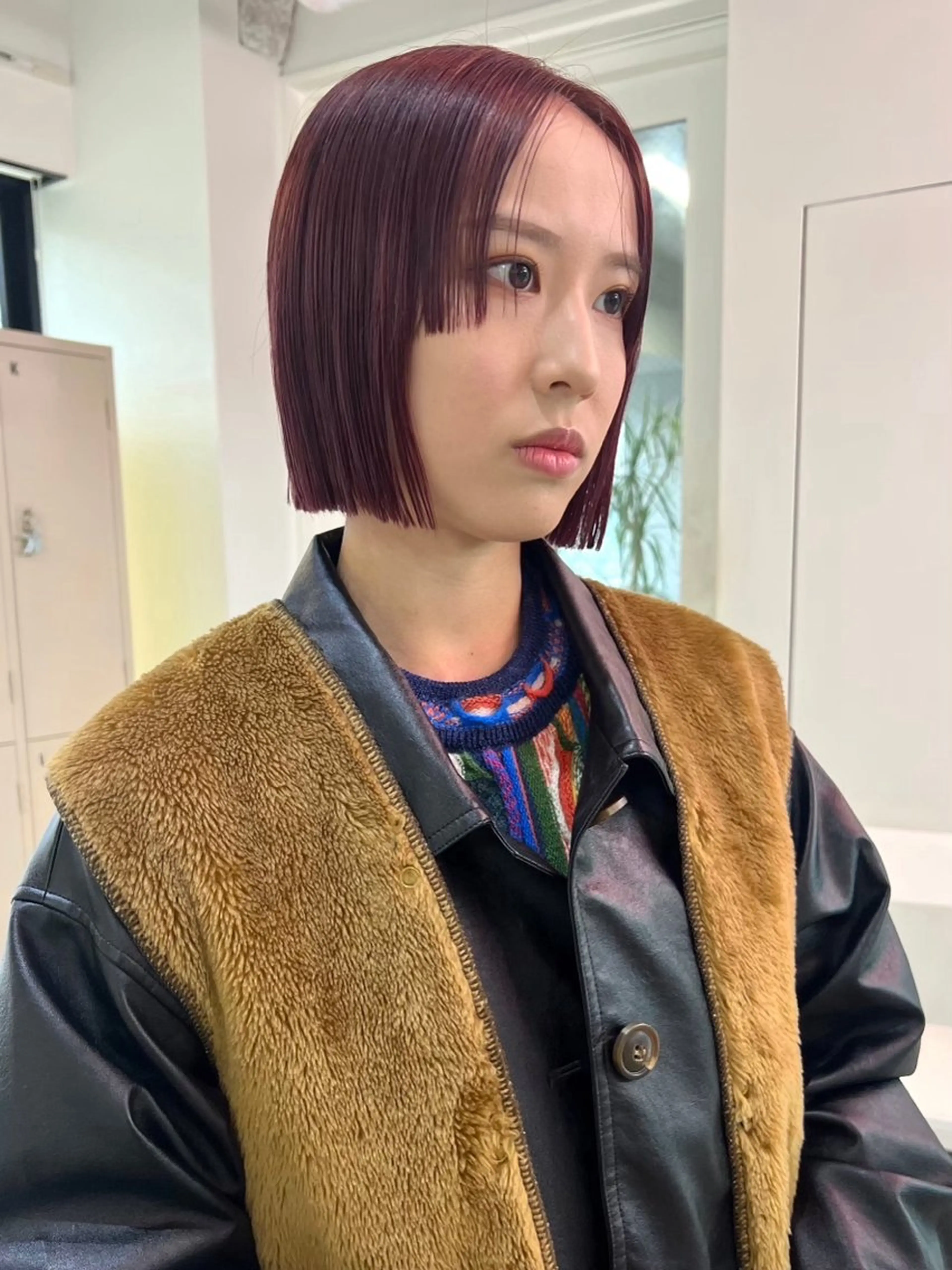 ミディアム カラー 🧤高明度ハイトーン 🧤莉音のヘアスタイル