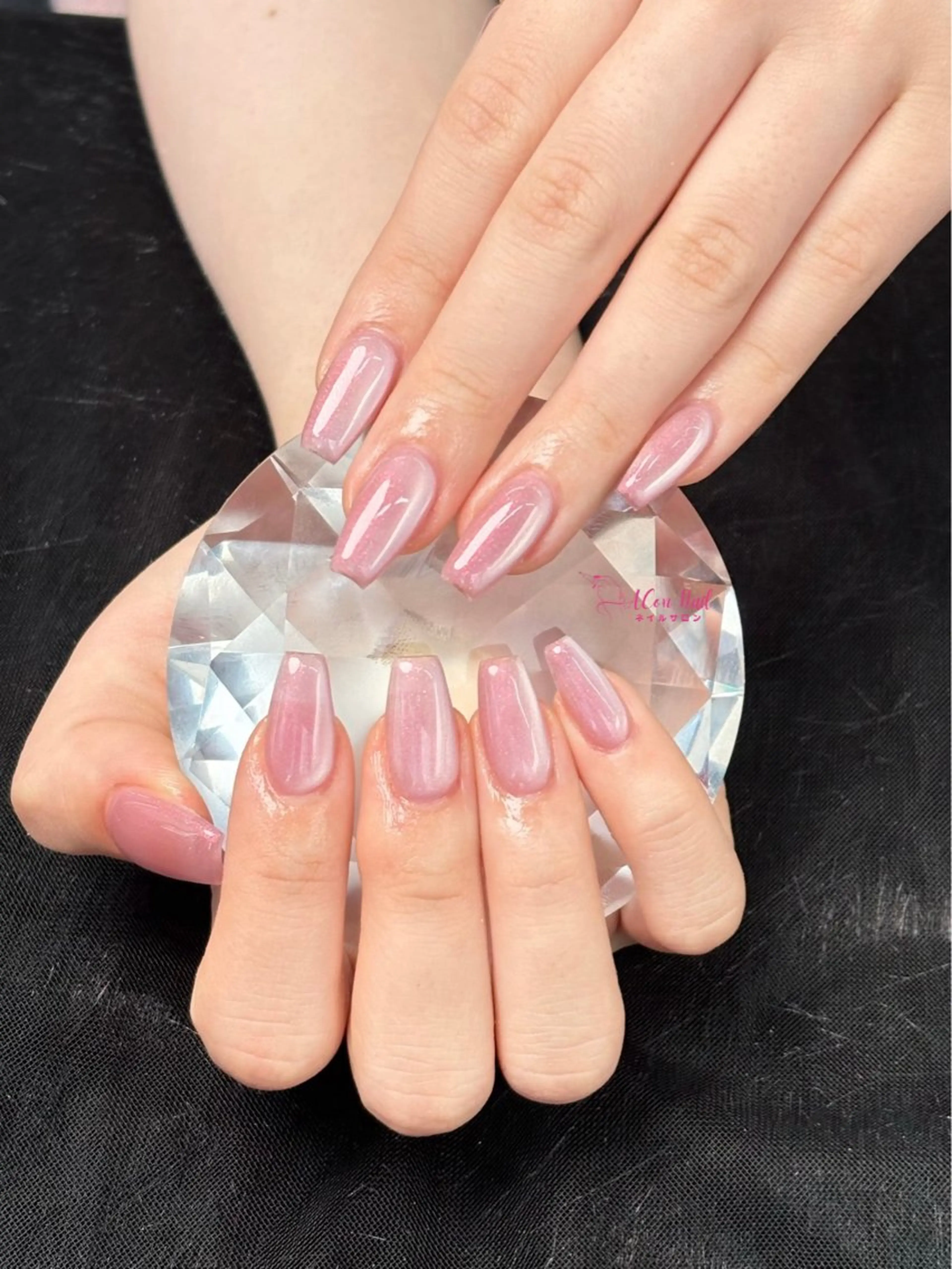 ネイル 桜ネイル 長さ出し フラワーネイル フレンチネイル ジェルネイル ハンドネイル ACon NailSalonのネイルデザイン