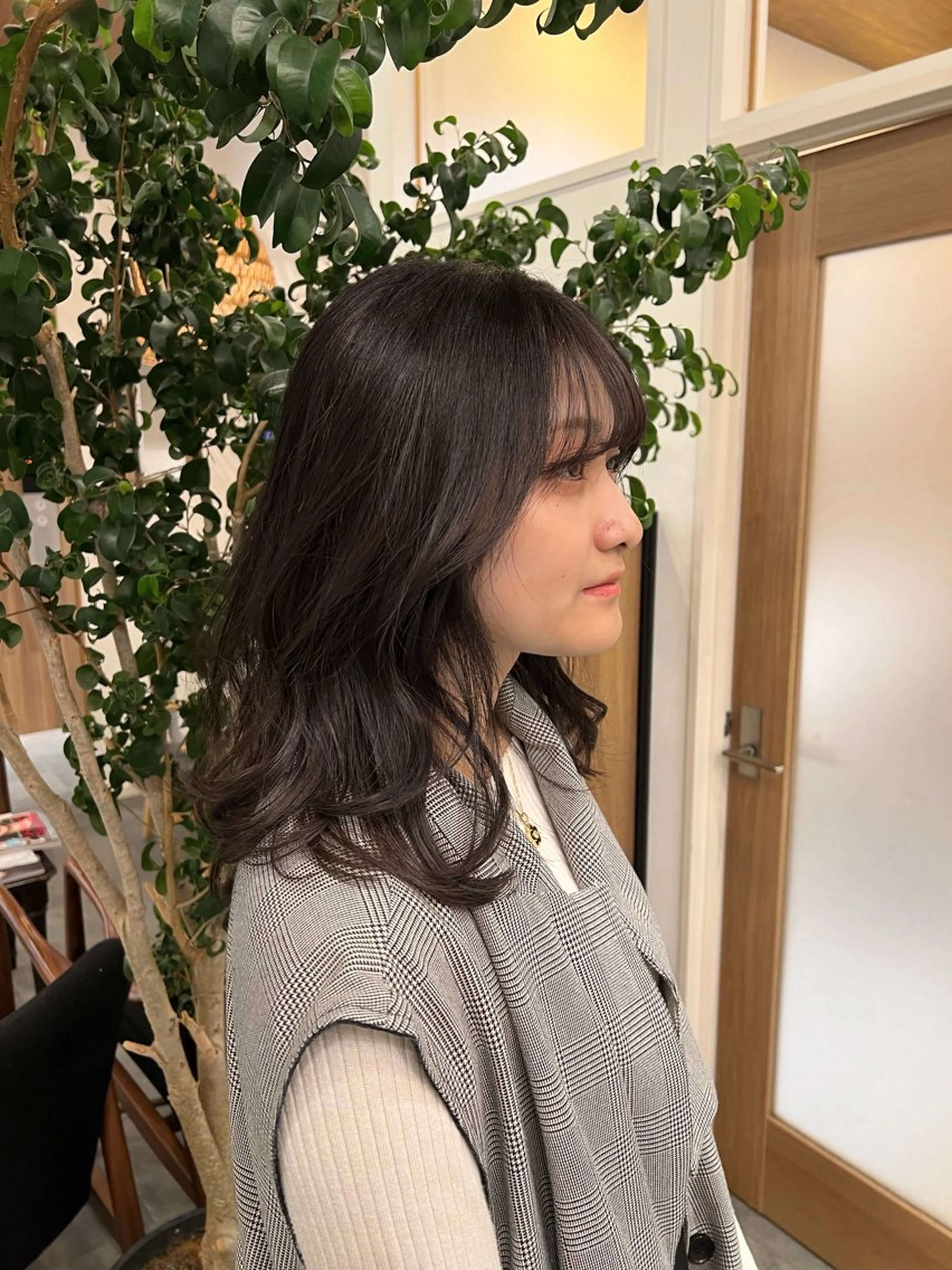セミロング 岸田 佳祐のヘアスタイル