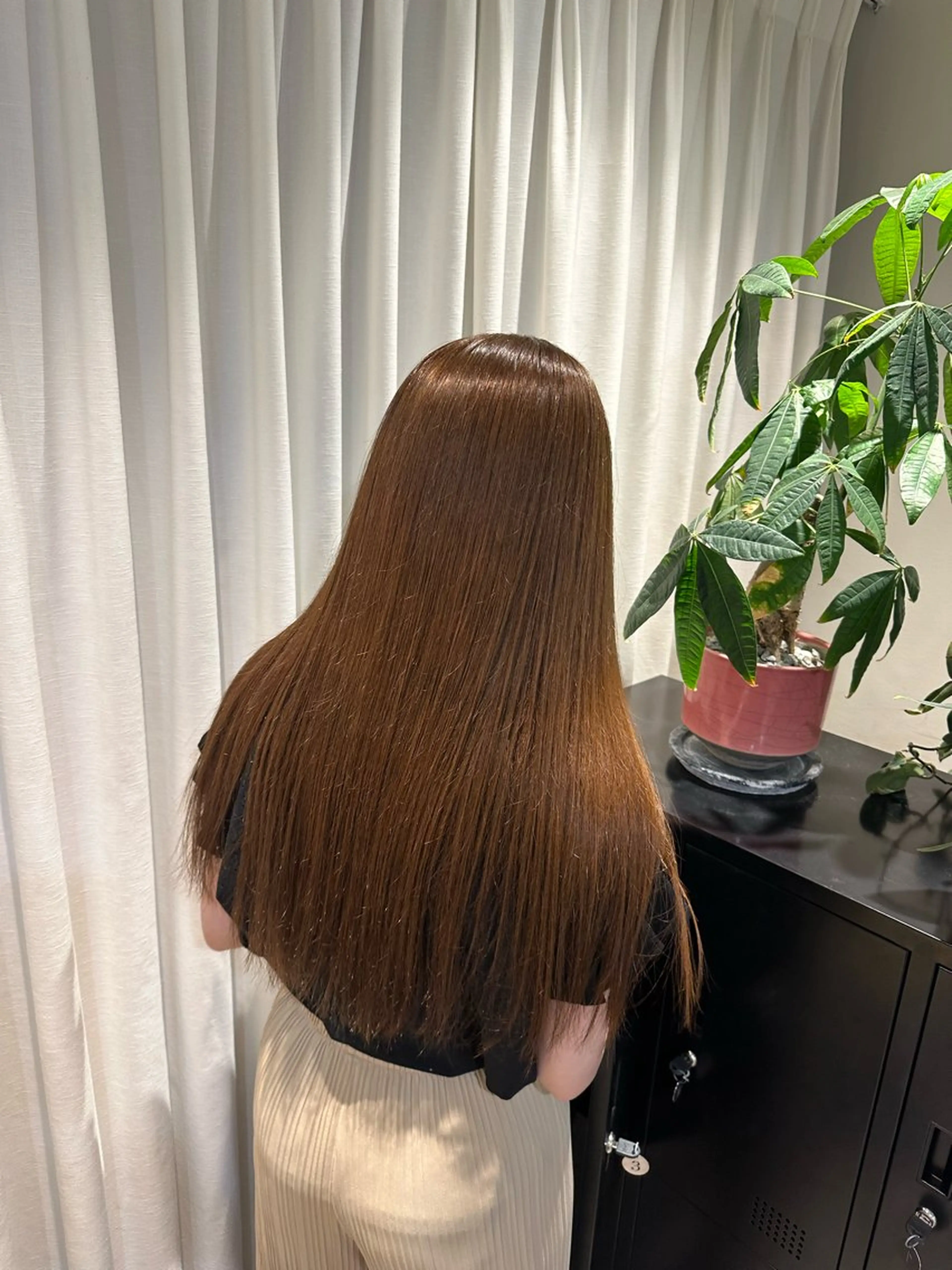 ロング カラー HANAME 原宿美容室のヘアスタイル