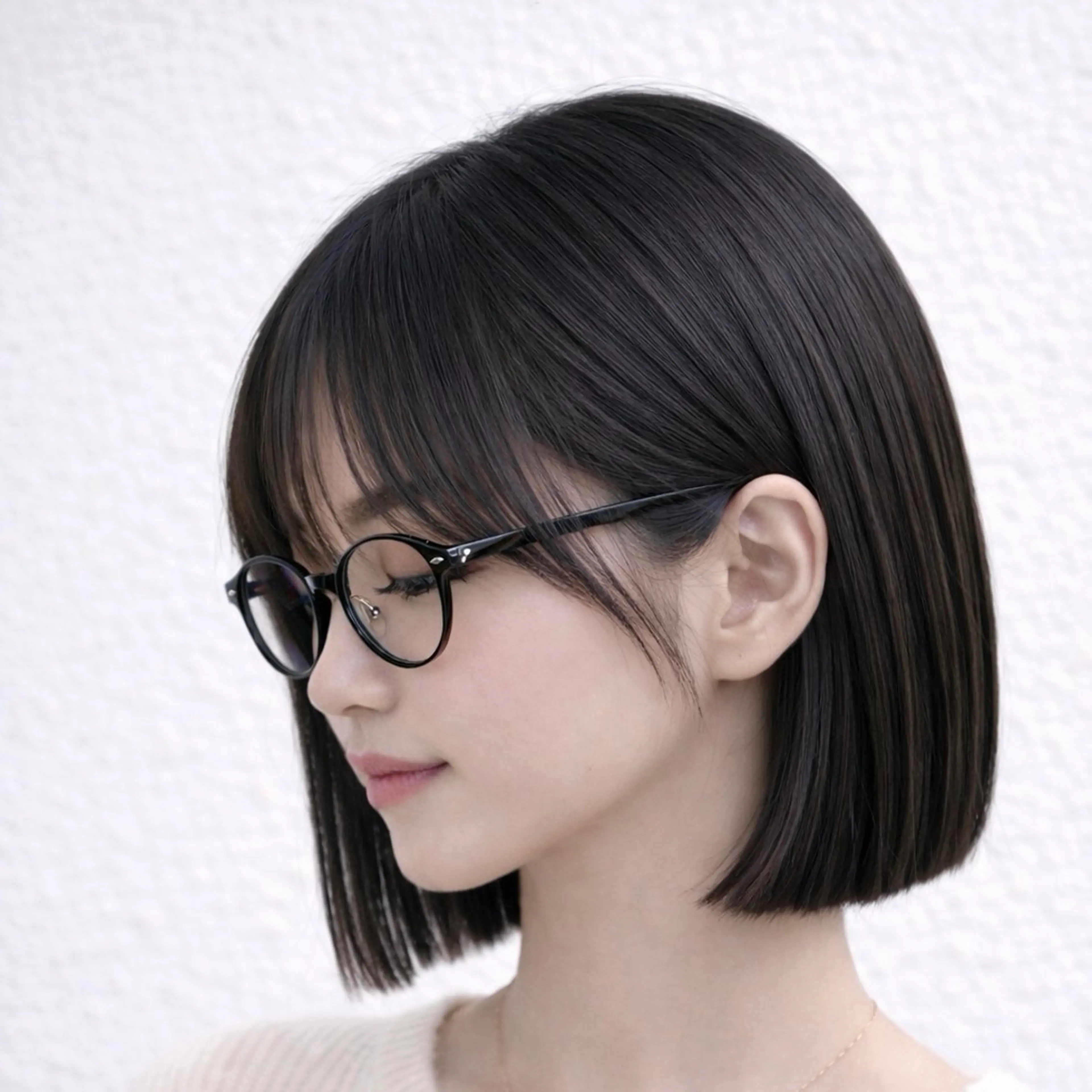 ミディアム カラー ボブ カット ヘアカラー 佐藤 舞のヘアスタイル