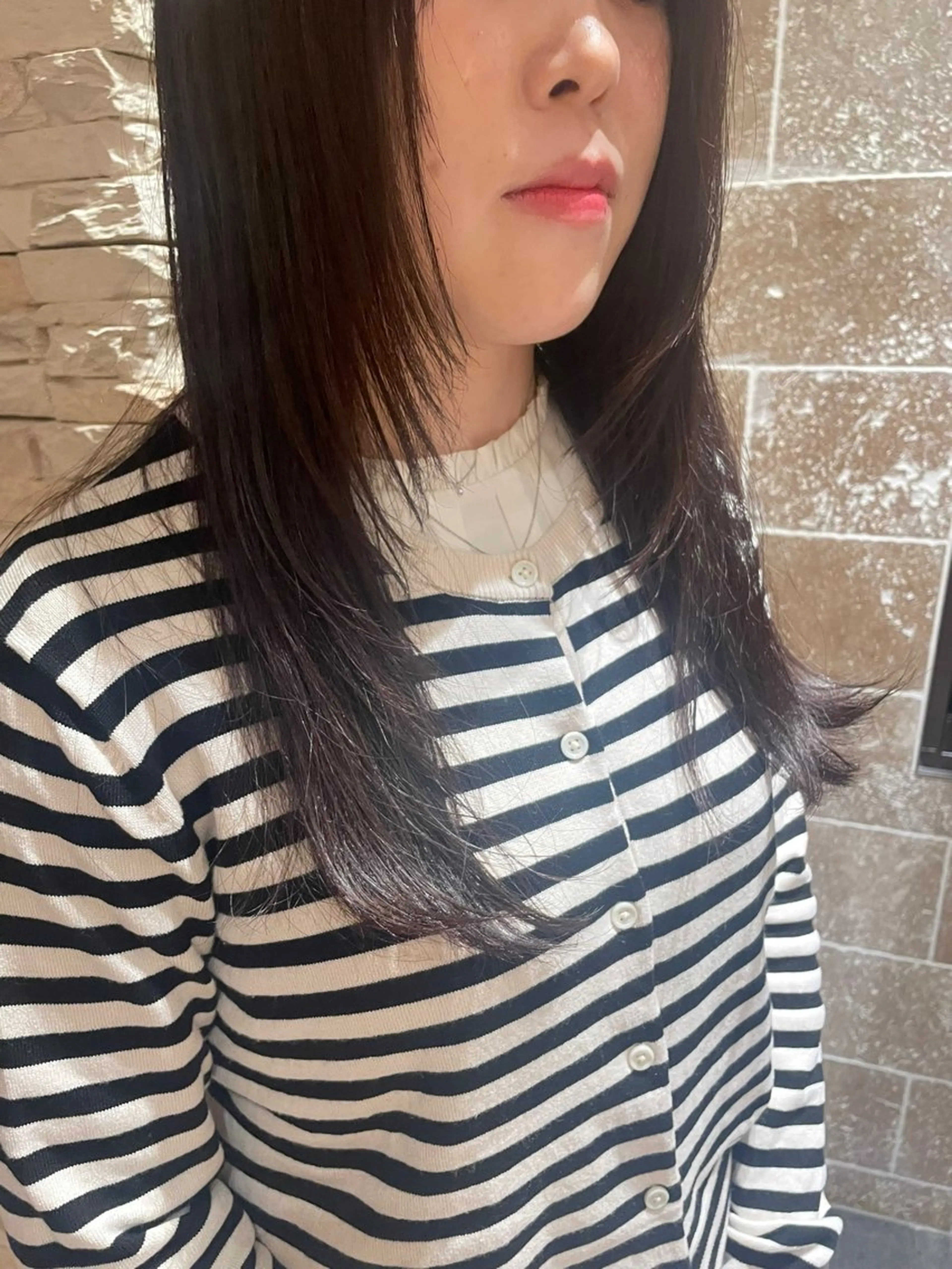 ロング 顔周りカット レイヤーカット MINX 野村実莉 カット/パーマのヘアスタイル