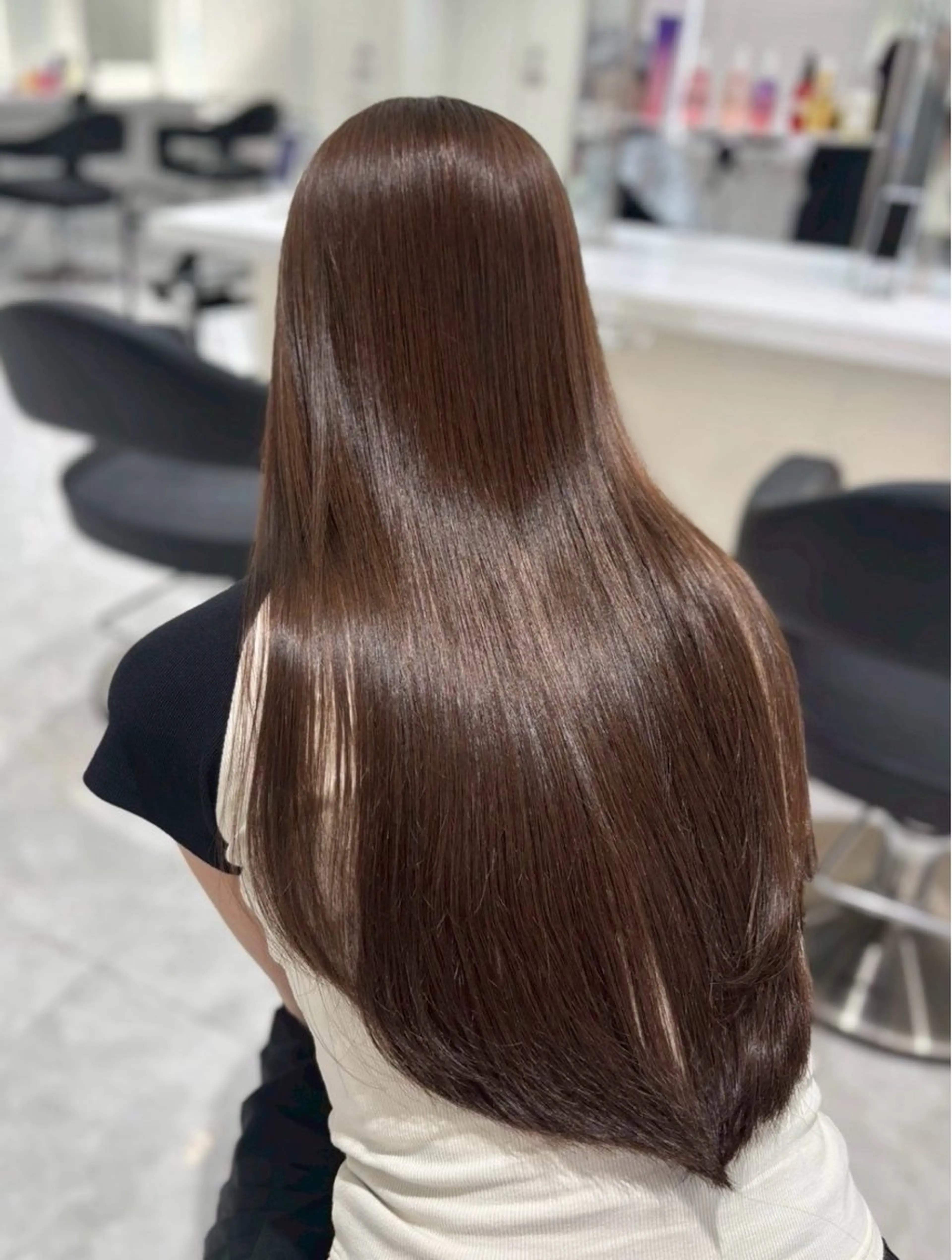 ロング カラー ヘアアレンジ 🦋艶出しワンカラー 🦋MASAKIのヘアスタイル