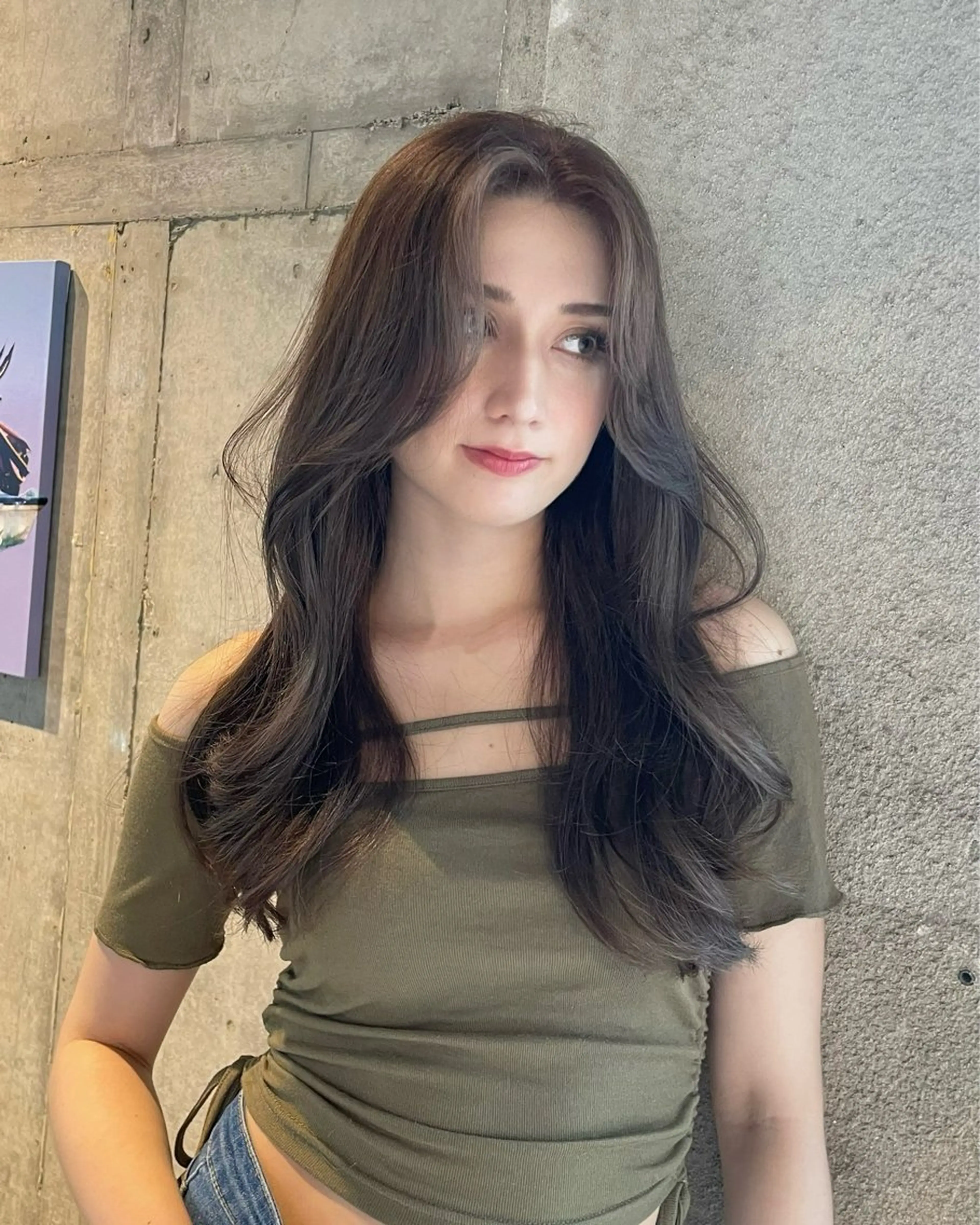 ロング カラー ミルクティーベージュ ❤︎レイヤー　MIAのヘアスタイル