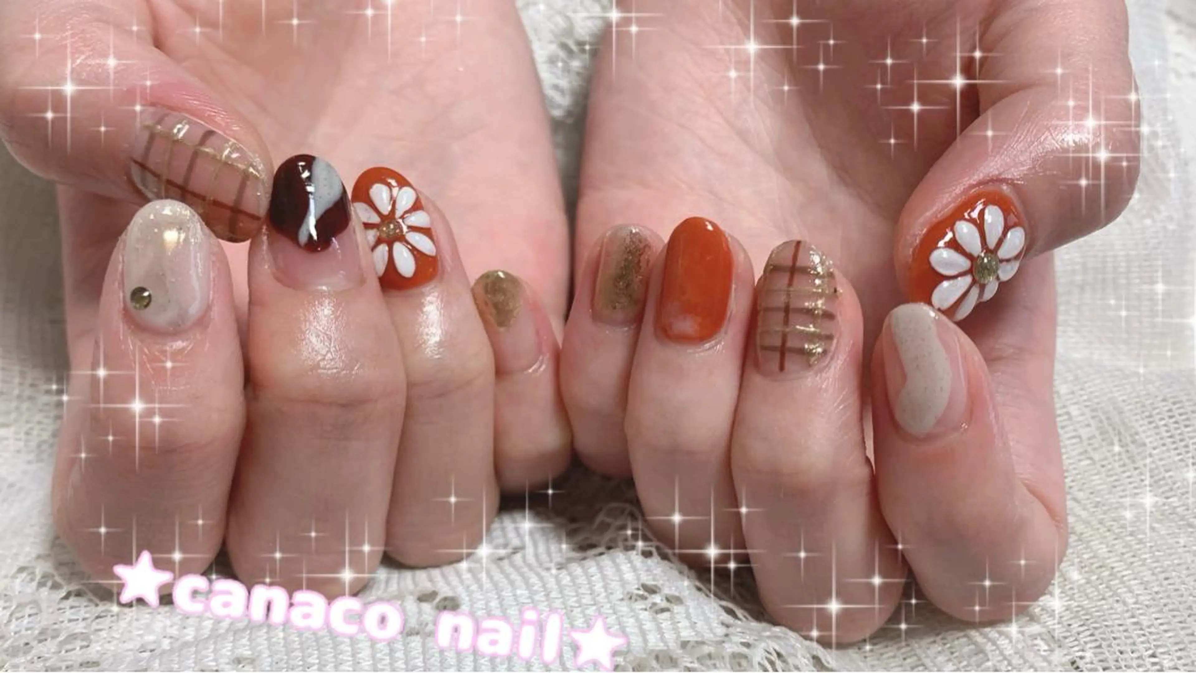 ネイル アートネイル ジェルネイル パラジェル ストーンネイル ベテランネイル cnc  nailのネイルデザイン