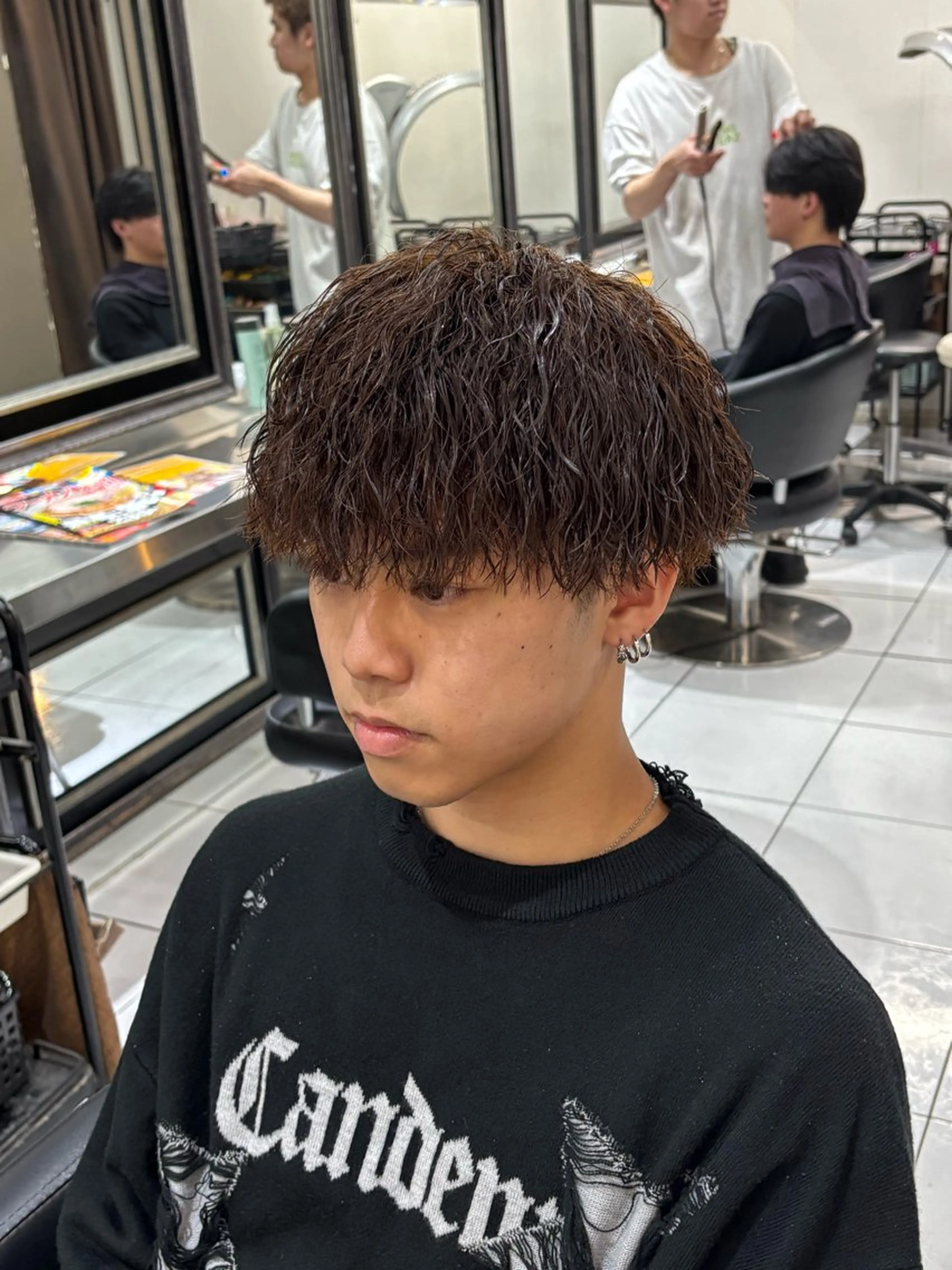 メンズ メンズパーマ カット パーマ 加川 隼人のヘアスタイル