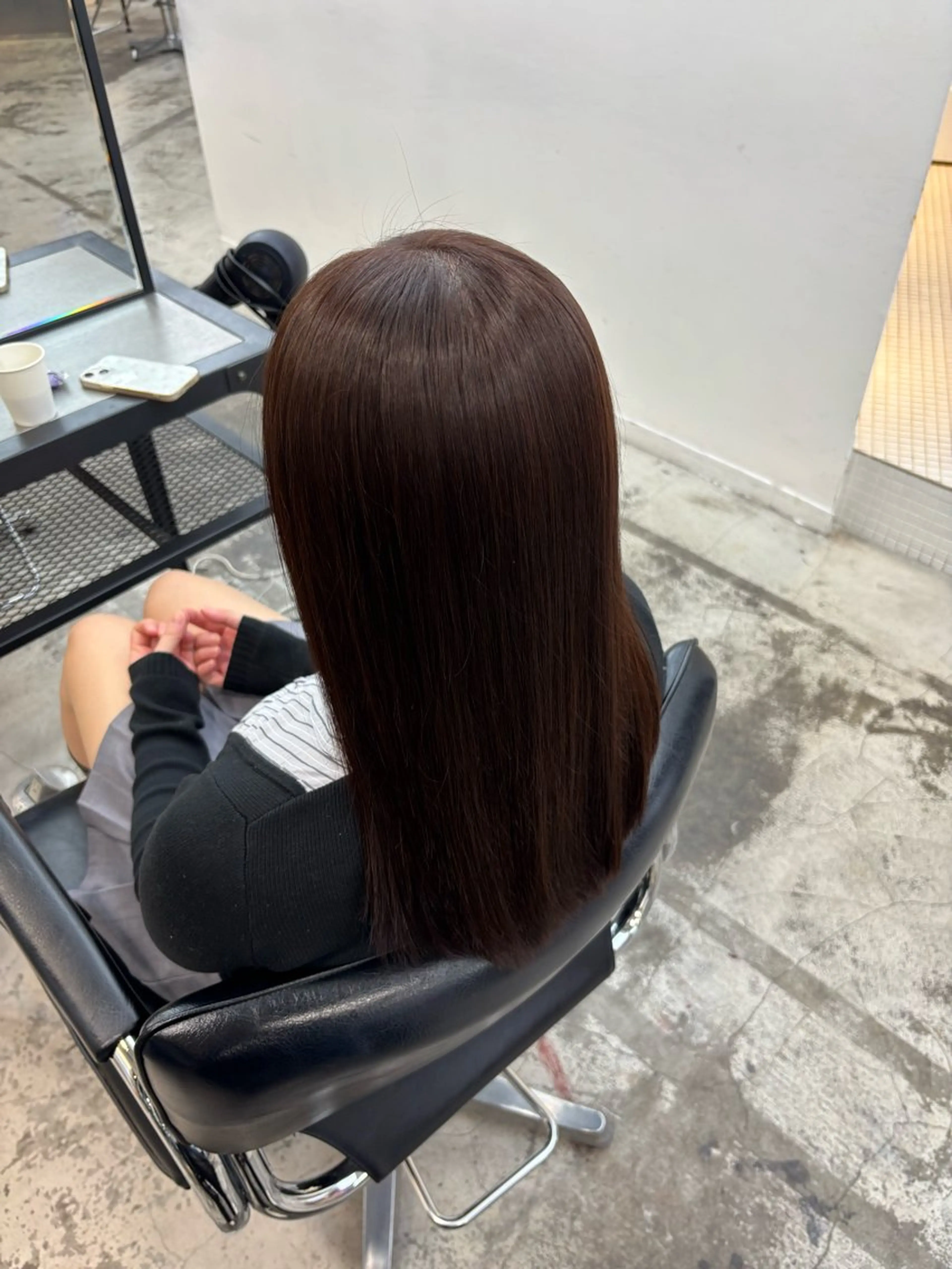 ミディアム カラー ヘアカラー トリートメント ダメージレス艶髪 🦋MISAKI🦋のヘアスタイル