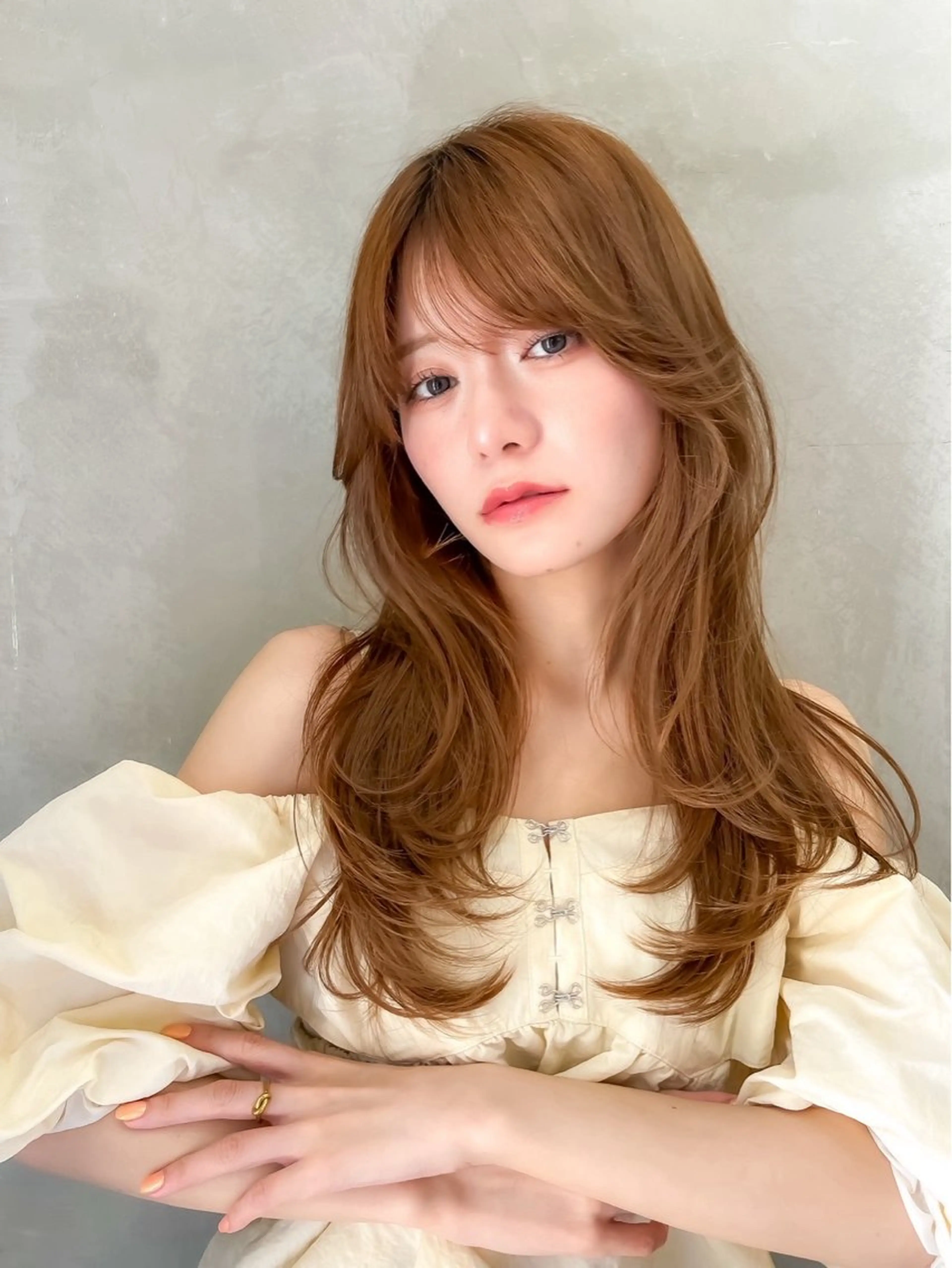 ロング 韓国風ヘア レイヤーカット 小顔カット taiga レイヤー /髪質改善/矯正🌈のヘアスタイル