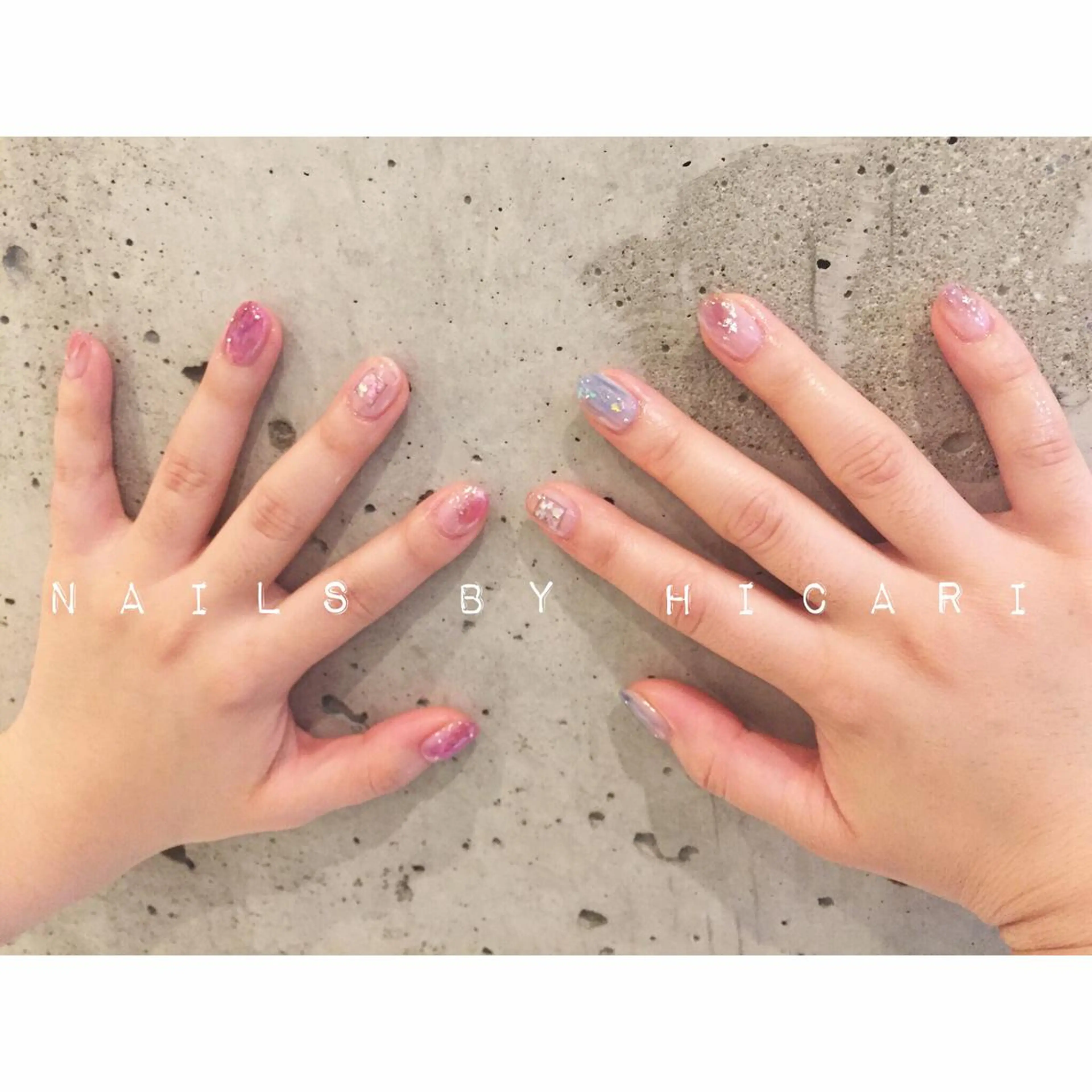 カラー ネイル マツエク・マツパ illum hicariのネイルデザイン