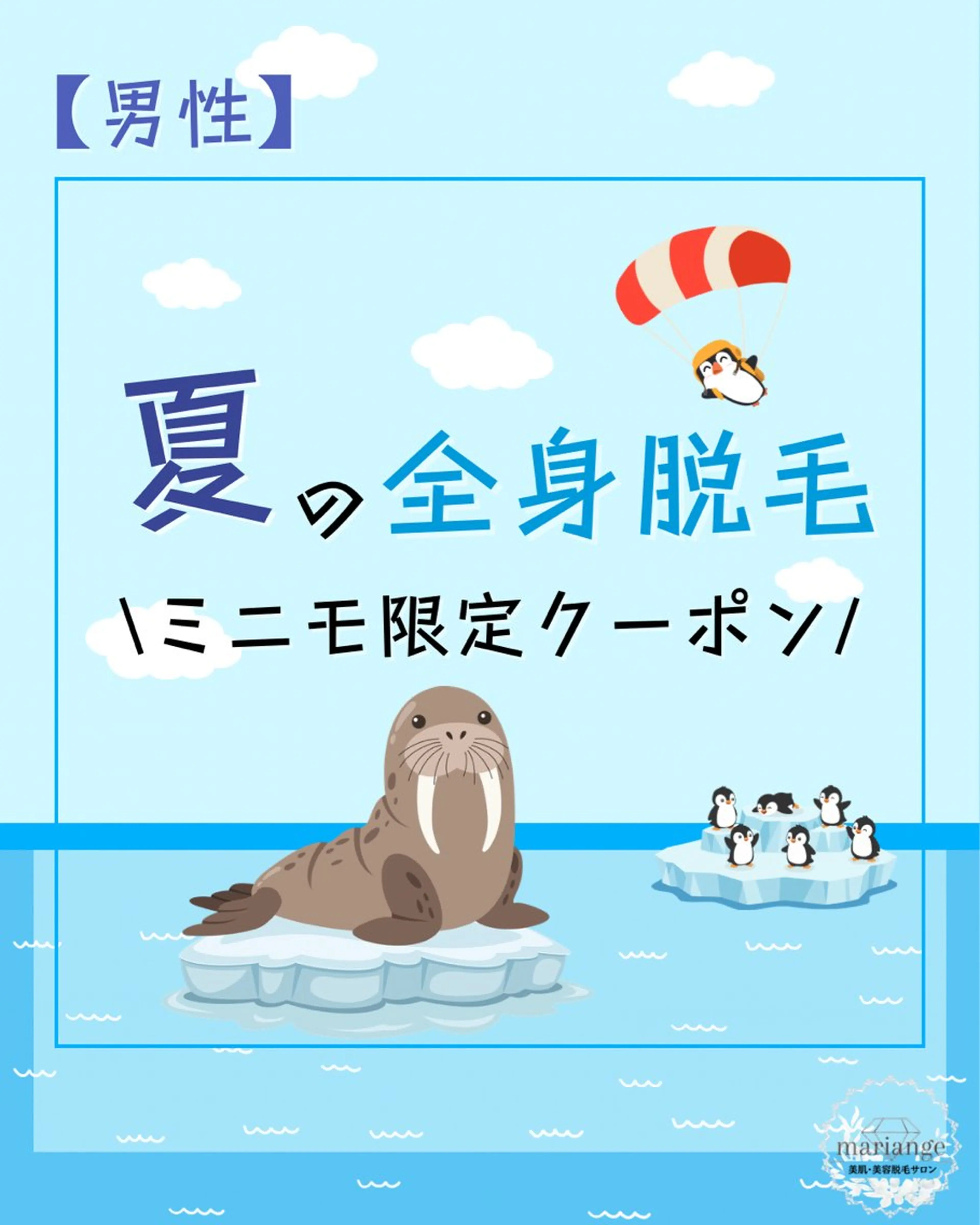 🔥ミニモクーポン🔥【男性】🌻全身脱毛(うなじ+vio込み)🌻の写真