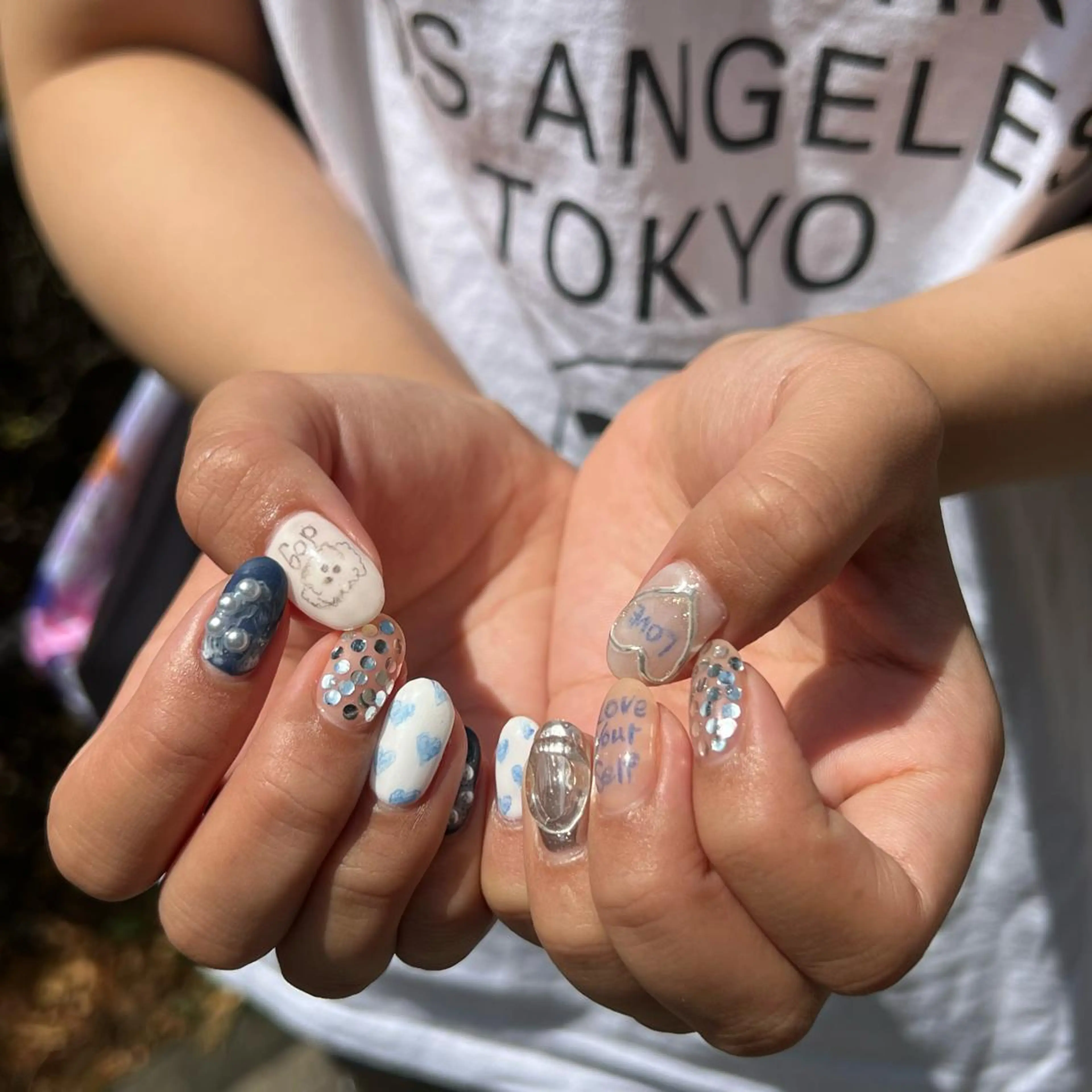 ネイル ハンドネイル 韓国🩶Y2Kネイル 💫くれはのネイルデザイン