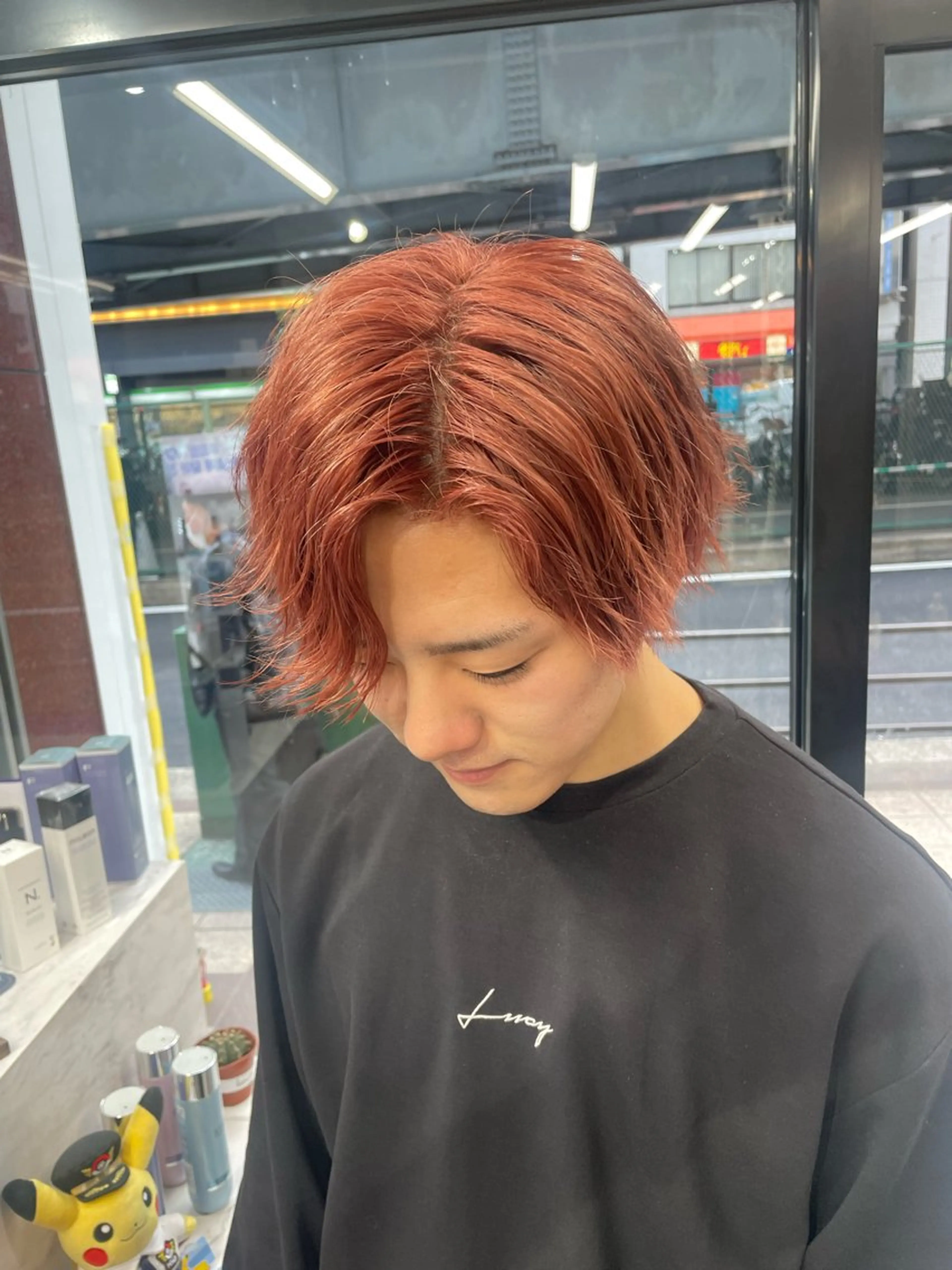 ショート カラー メンズ ヘアカラー ili梅田店所属・🩵ハイトーン/ レイヤーYUZU🩵のヘアスタイル