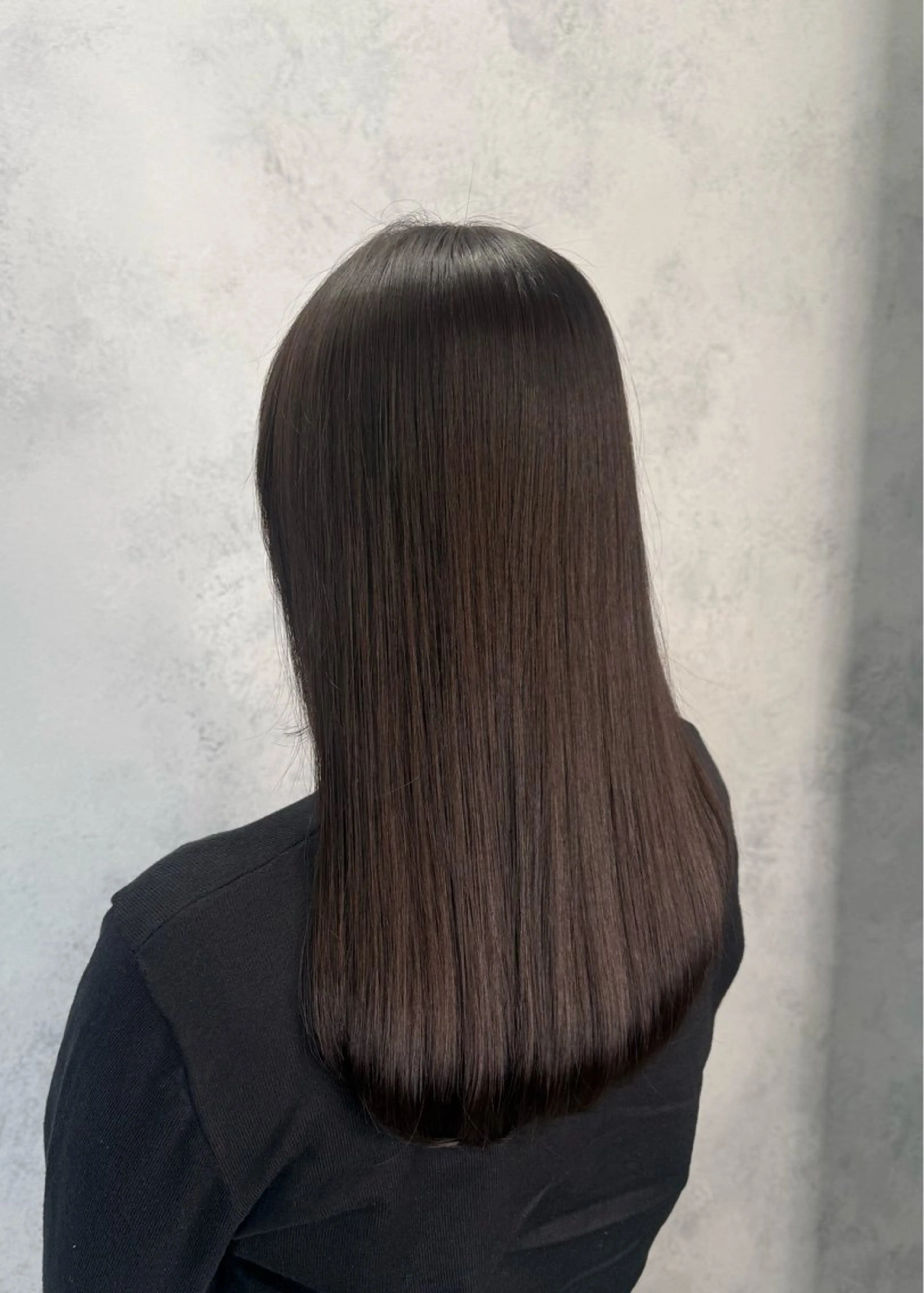 ロング カラー アッシュ アッシュブラウン ブラウンカラー オレンジ カット ヘアカラー トリートメント Fūna︎｜ 八王子 ｜モデル募集中のヘアスタイル