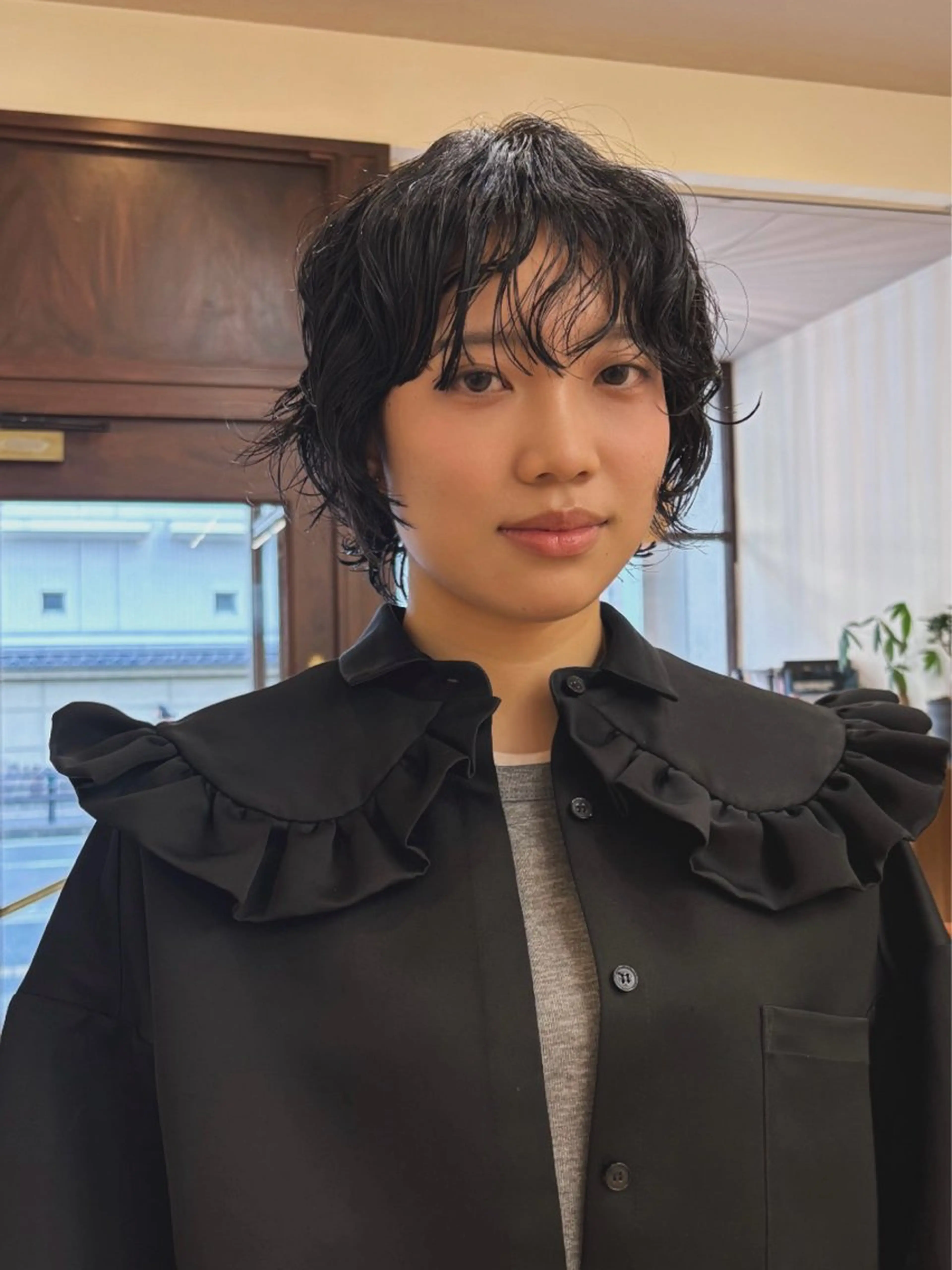 ショート くせ毛 カット パーマ sourire  西大分所属・Sourire西大分 ☘️いけだ　あおいのヘアスタイル