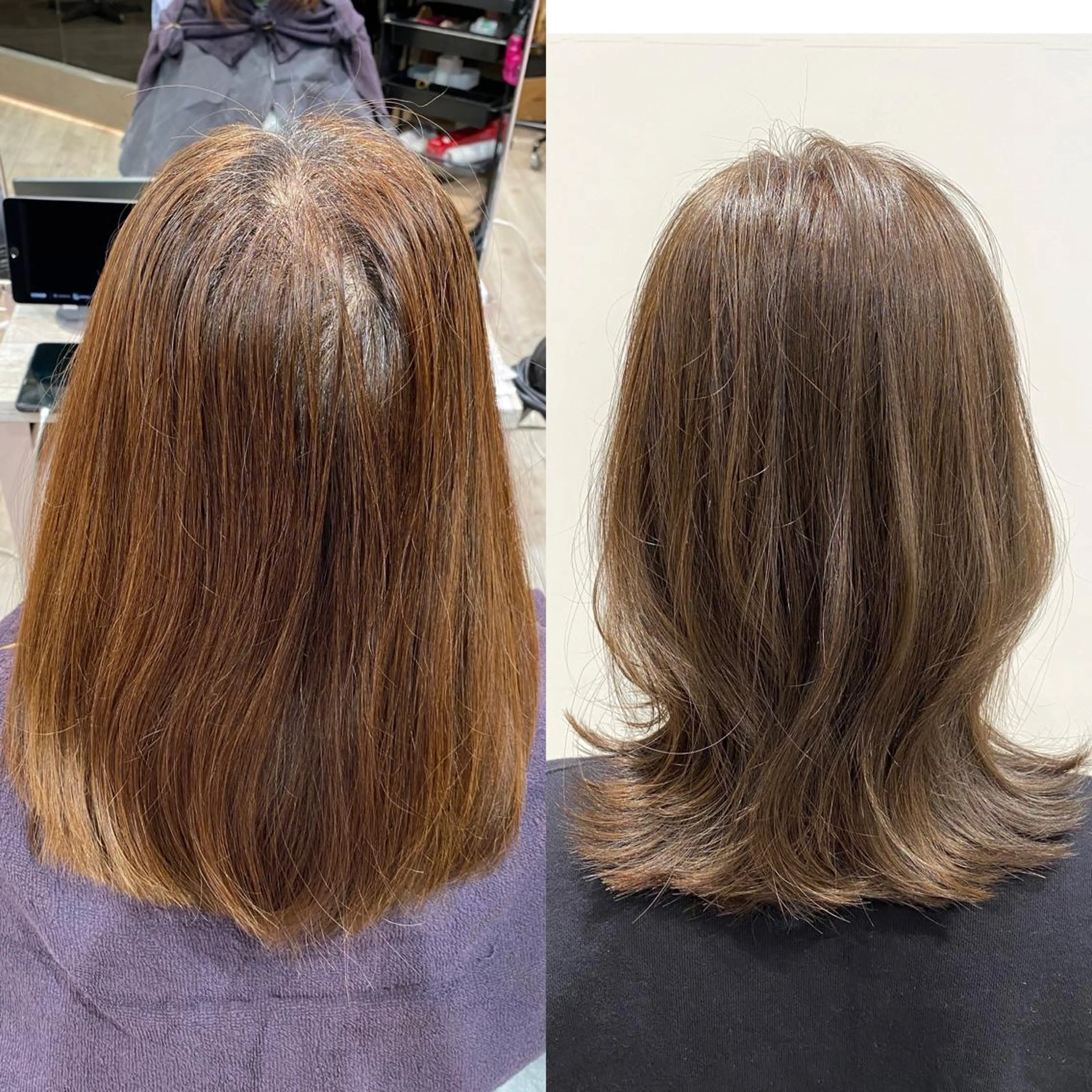 ミディアム On所属・顔まわりカット🌟 くびれヘア/寺門遥輝のヘアスタイル