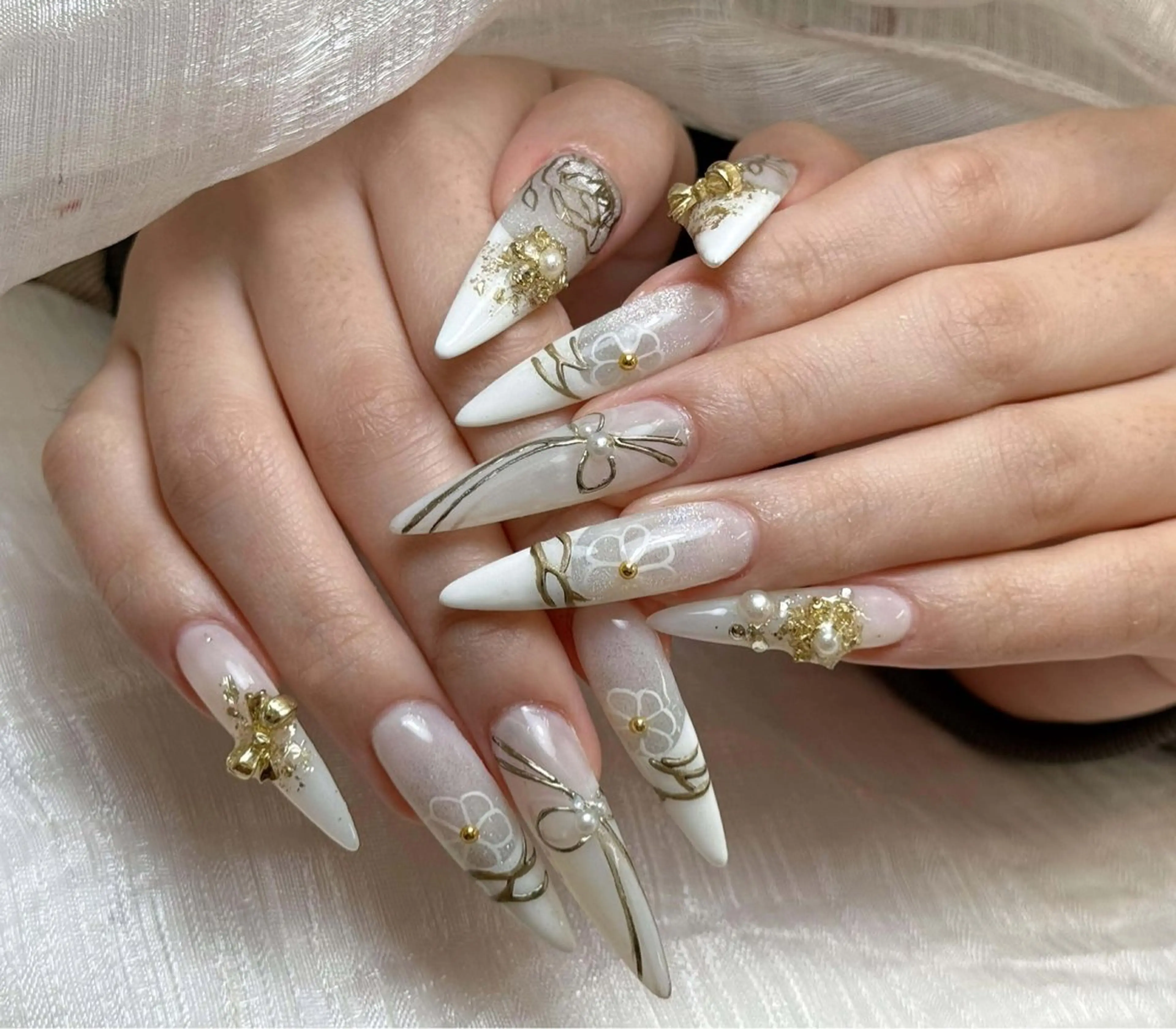 ネイル アートネイル 成人式 ジェルネイル ニュアンスネイル 夏ネイル ハンドネイル Jenn Nail Salonのネイルデザイン