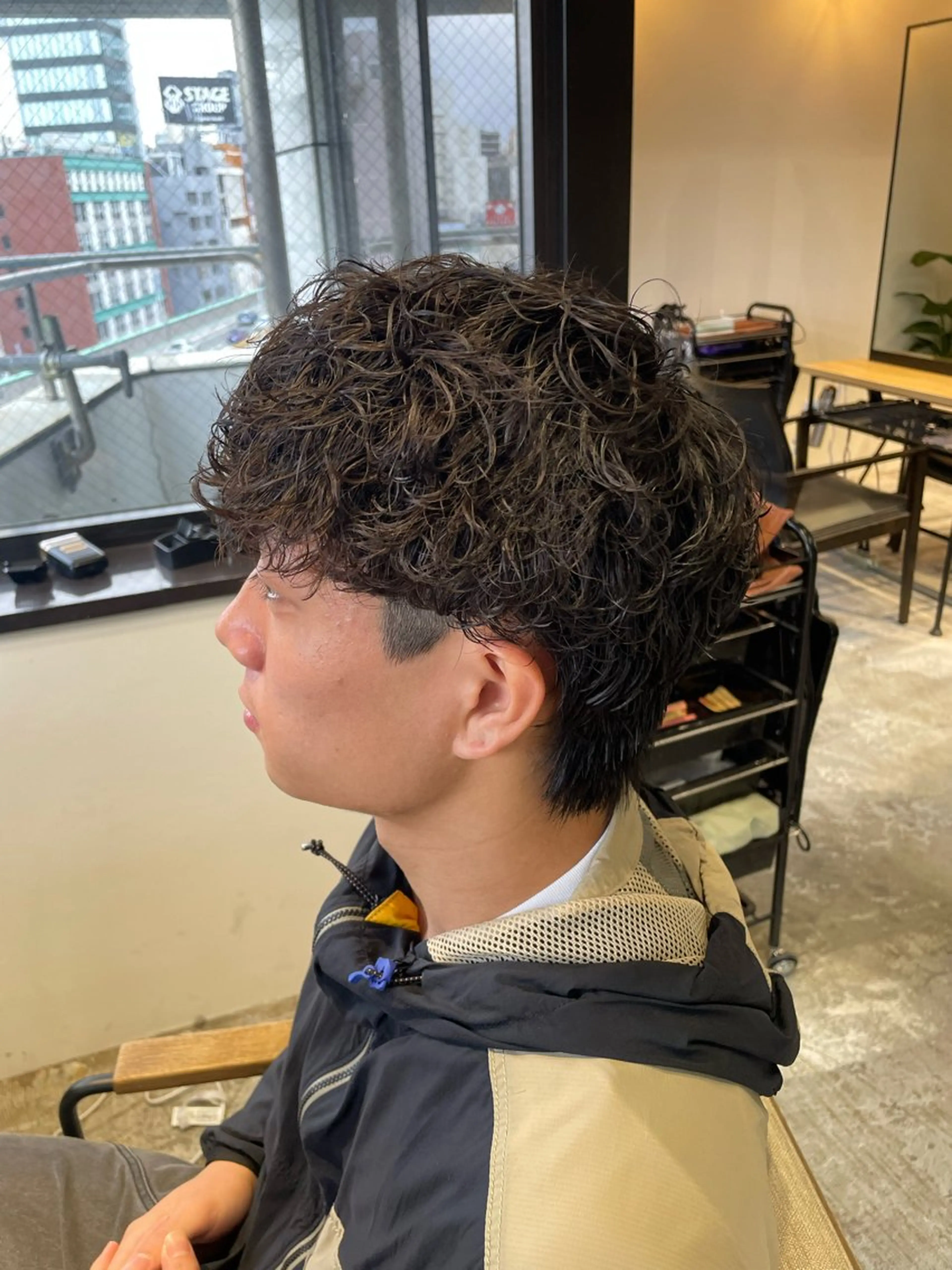 ショート メンズパーマ梅田 ・川副史晶のヘアスタイル